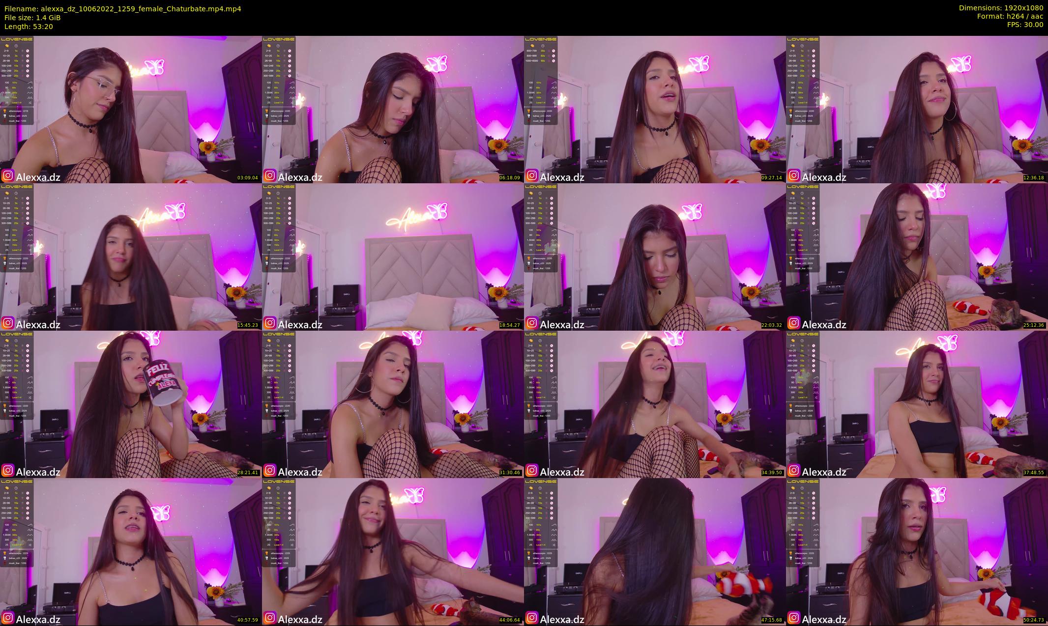 alexxa_dz — 54 minute Chaturbate female cam show recording, 1080p, Jun 10, 2022