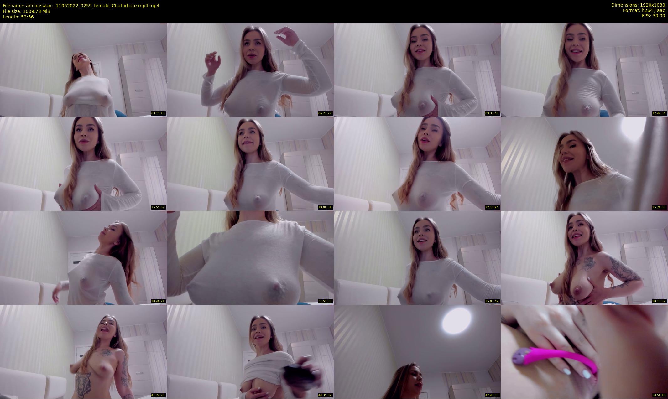 aminaswan_ — 54 minute Chaturbate female cam show recording, 1080p, Jun 11, 2022