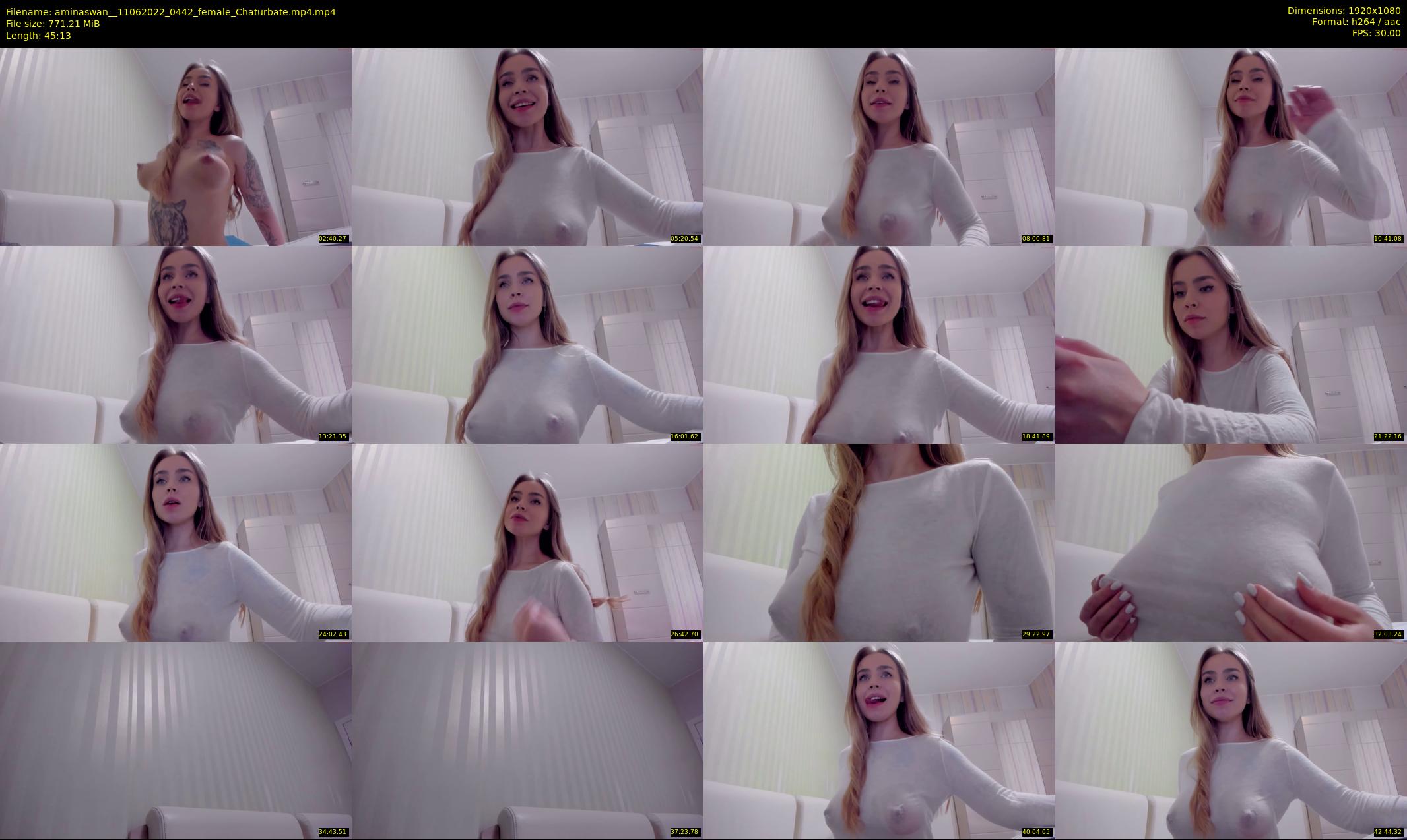 aminaswan_ — 46 minute Chaturbate female cam show recording, 1080p, Jun 11, 2022