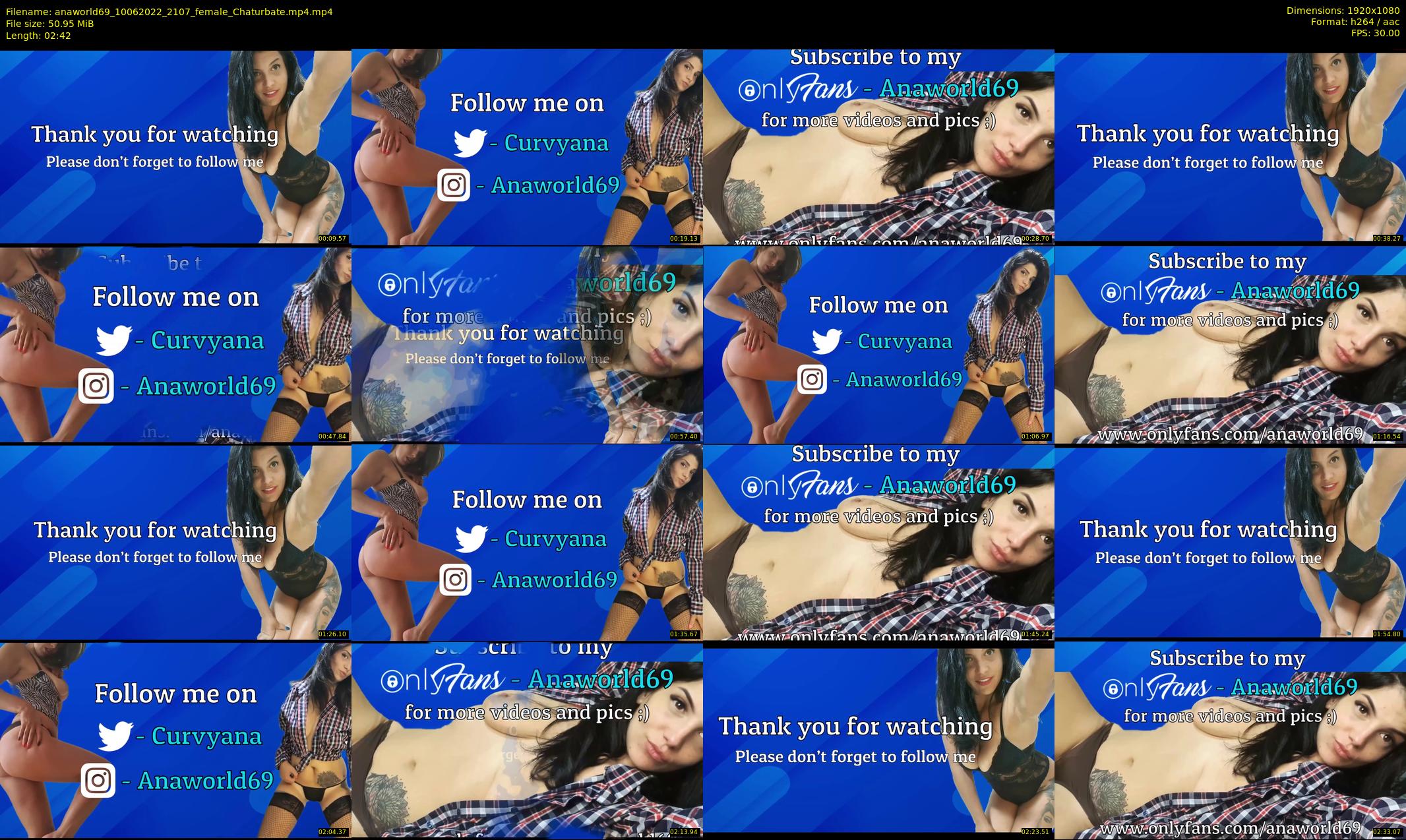 anaworld69 — 3 minute Chaturbate female cam show recording, 1080p, Jun 10, 2022