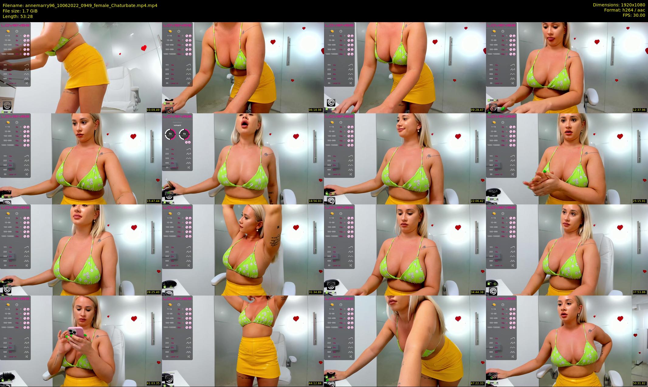 annemarry96 — 54 minute Chaturbate female cam show recording, 1080p, Jun 10, 2022