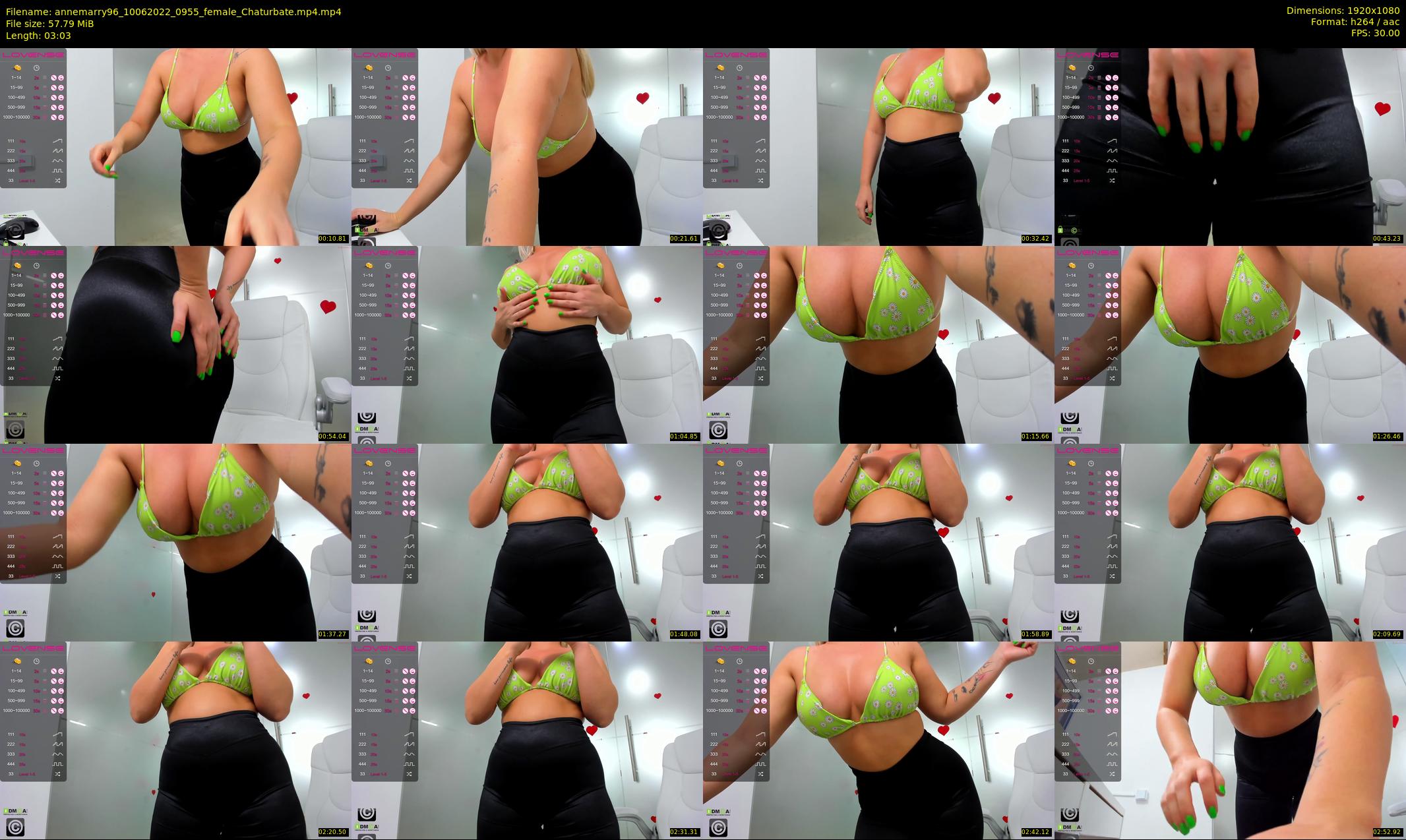 annemarry96 — 4 minute Chaturbate female cam show recording, 1080p, Jun 10, 2022