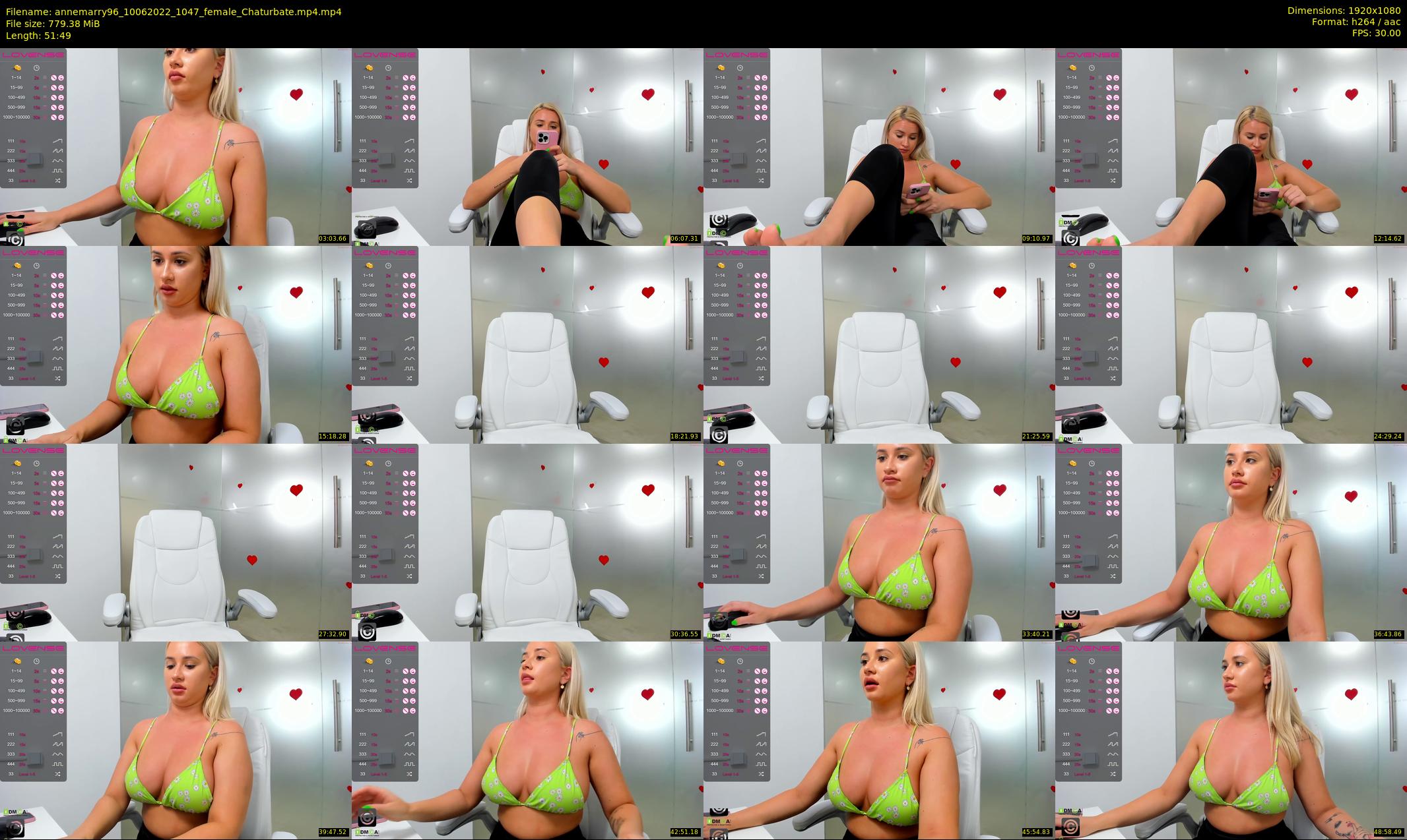 annemarry96 — 52 minute Chaturbate female cam show recording, 1080p, Jun 10, 2022