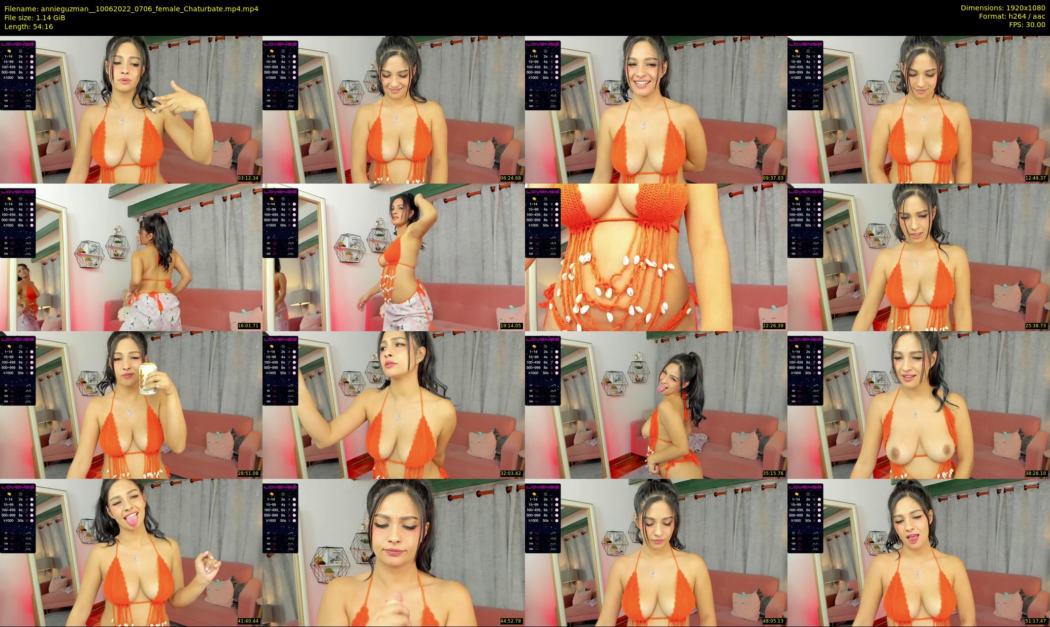 annieguzman_ — 55 minute Chaturbate female cam show recording, 1080p, Jun 10, 2022