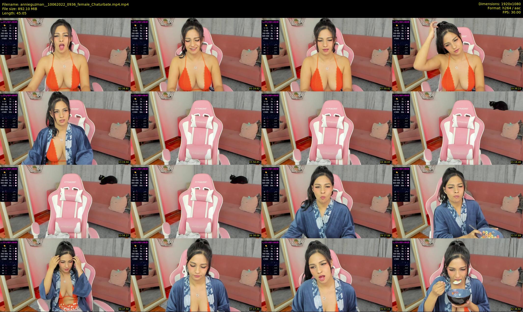 annieguzman_ — 46 minute Chaturbate female cam show recording, 1080p, Jun 10, 2022