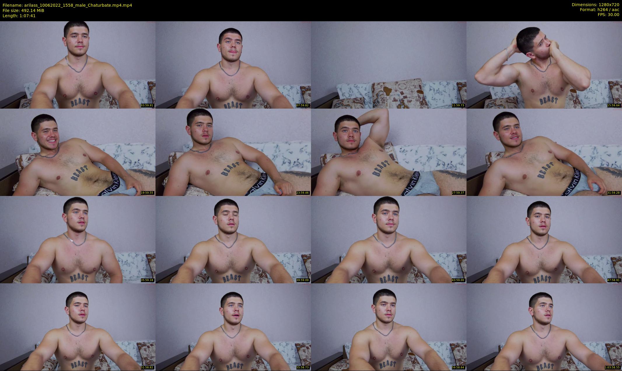 arilass — 68 minute Chaturbate male cam show recording, 720p, Jun 10, 2022