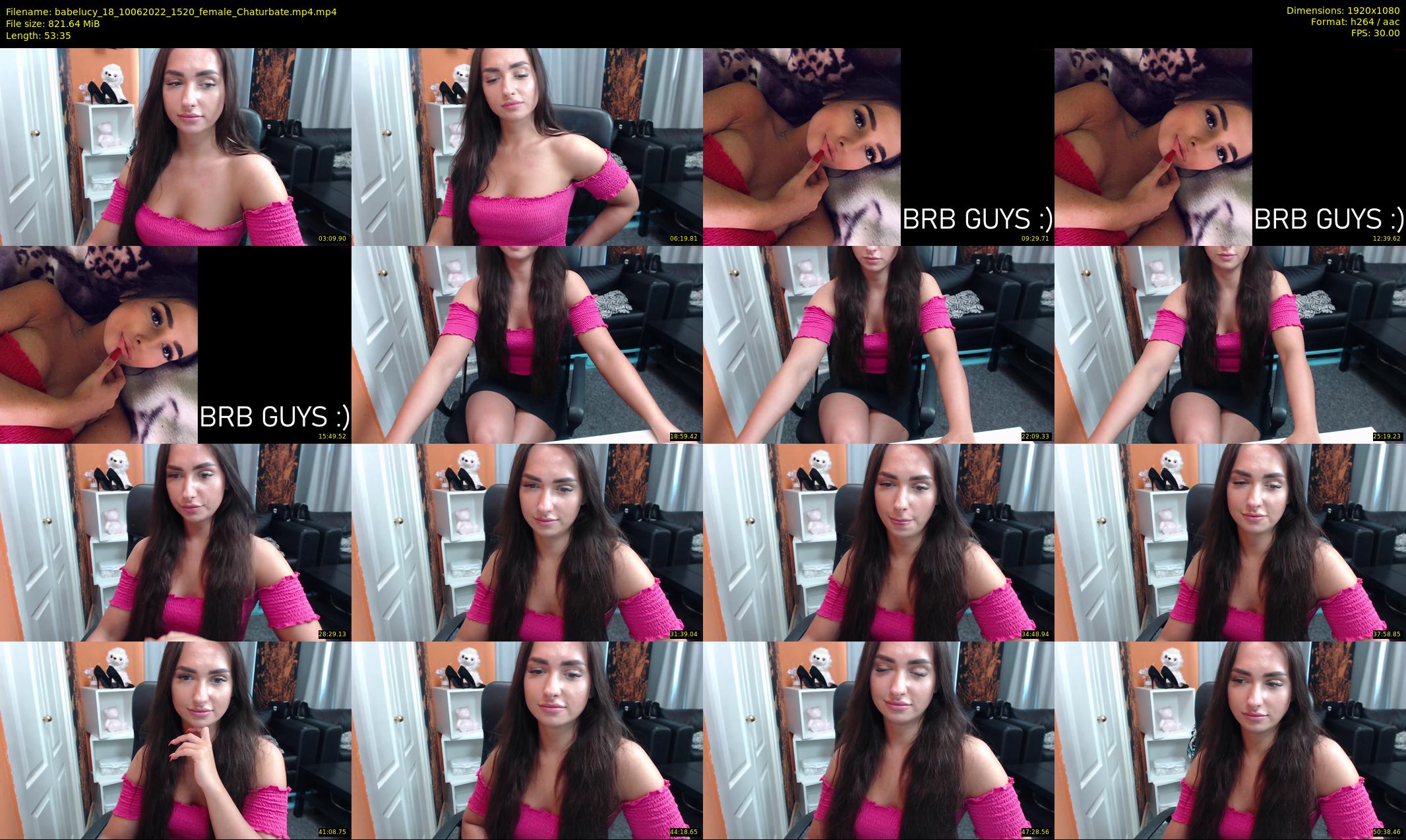 babelucy_18 — 54 minute Chaturbate female cam show recording, 1080p, Jun 10, 2022