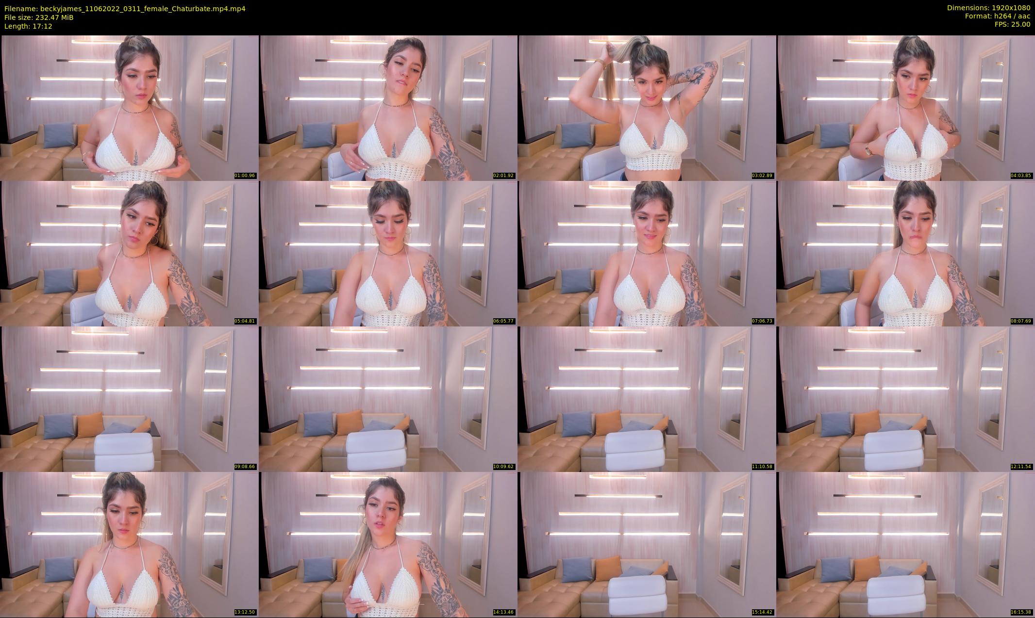 beckyjames — 18 minute Chaturbate female cam show recording, 1080p, Jun 11, 2022