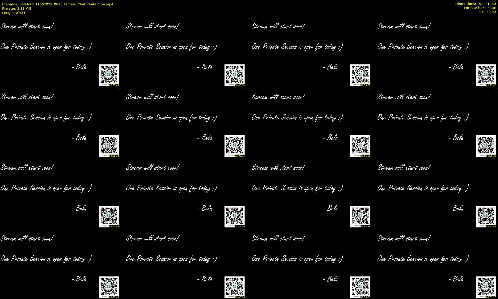 belaford — 8 minute Chaturbate female cam show recording, 1080p, Jun 11, 2022