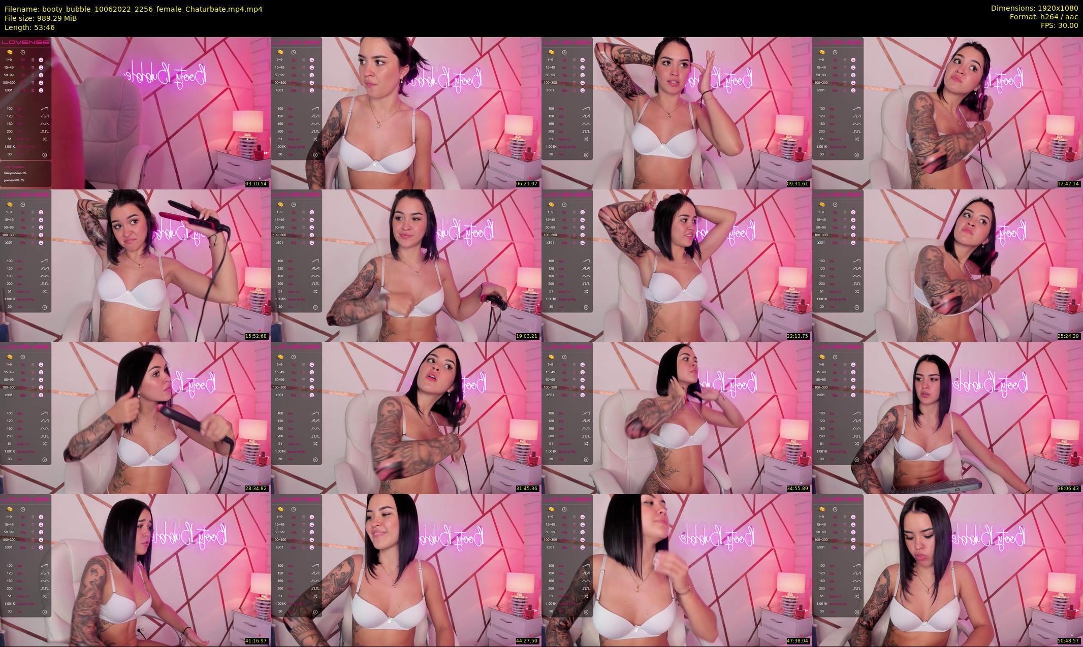 booty_bubble — 54 minute Chaturbate female cam show recording, 1080p, Jun 10, 2022