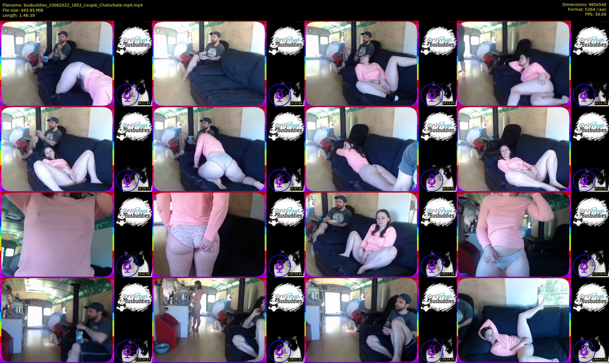 busbuddies — 107 minute Chaturbate couple cam show recording, 480p, Jun 10, 2022