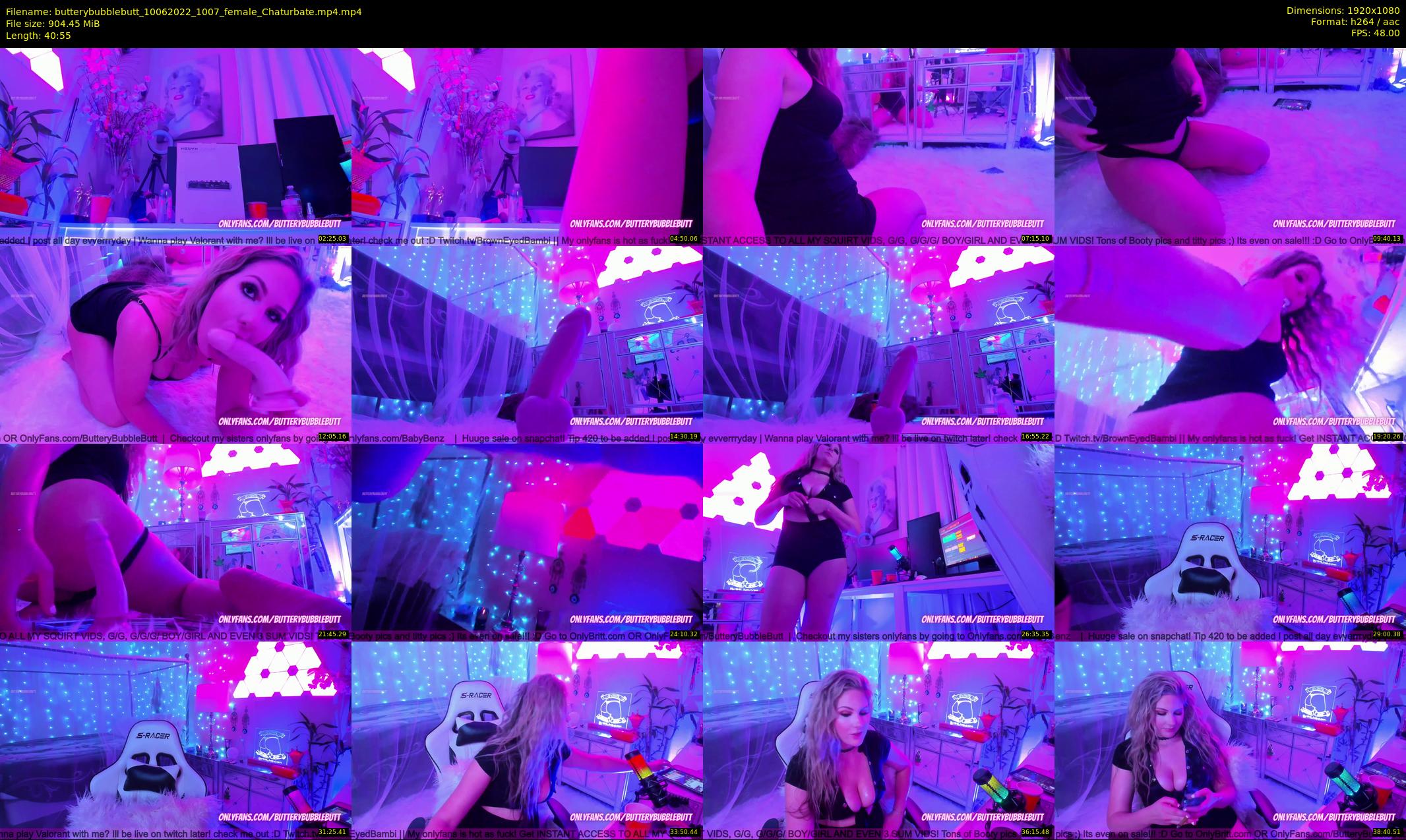 butterybubblebutt — 41 minute Chaturbate couple cam show recording, 1080p, Jun 10, 2022