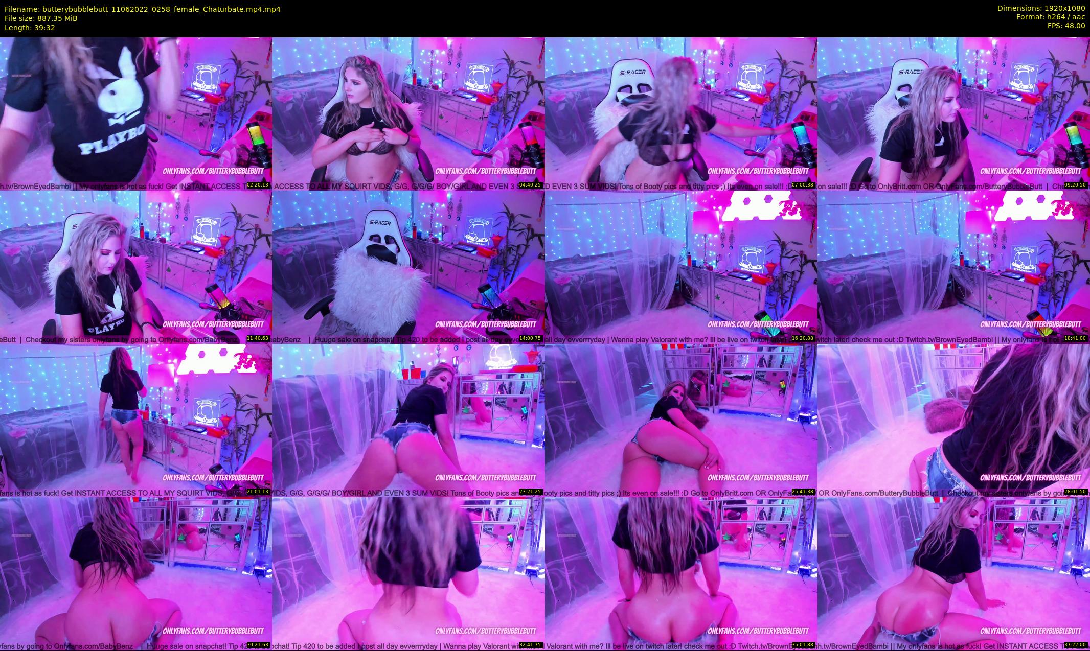 butterybubblebutt — 40 minute Chaturbate couple cam show recording, 1080p, Jun 11, 2022