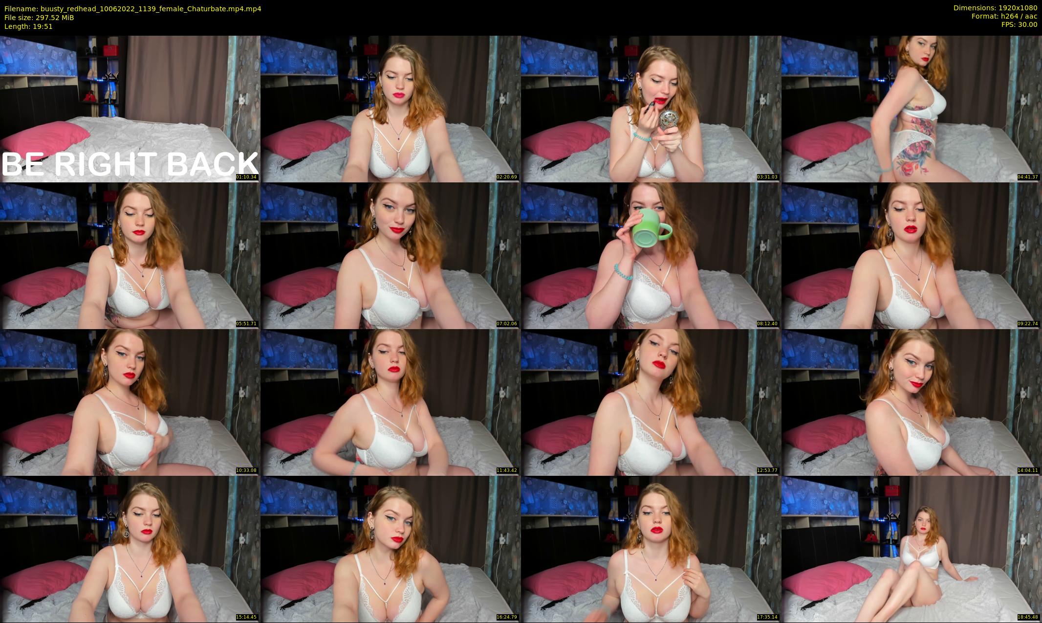 buusty_redhead — 20 minute Chaturbate female cam show recording, 1080p, Jun 10, 2022
