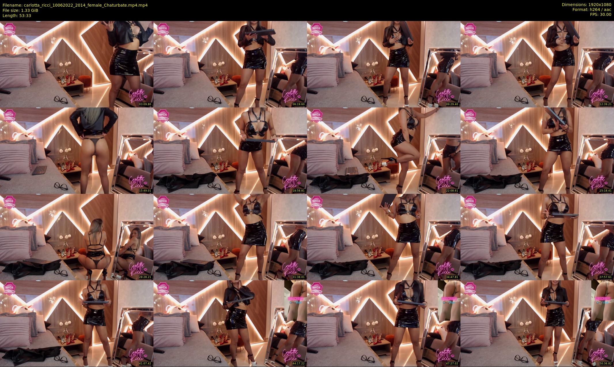 carlotta_ricci — 54 minute Chaturbate female cam show recording, 1080p, Jun 10, 2022