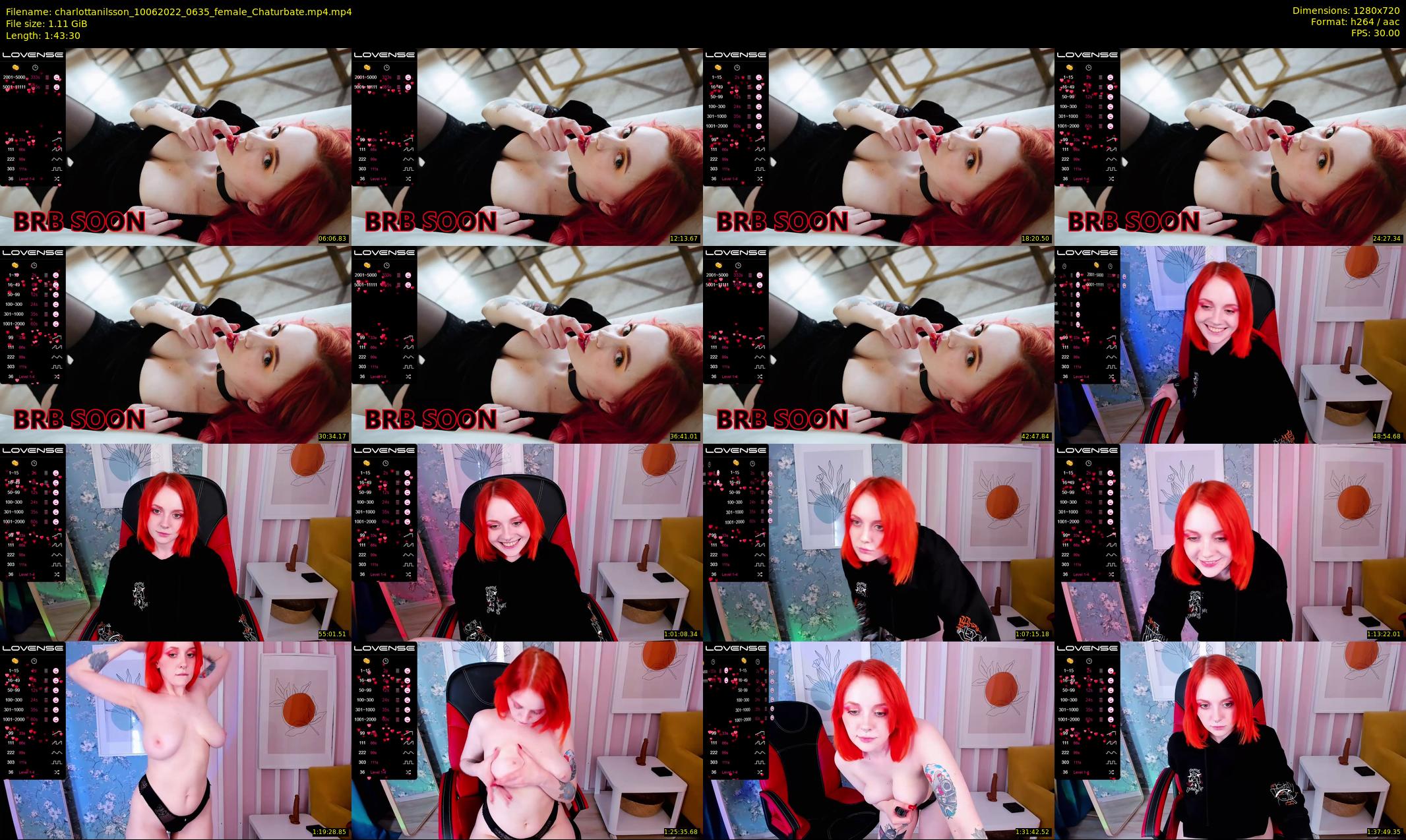 charlottanilsson — 104 minute Chaturbate female cam show recording, 720p, Jun 10, 2022