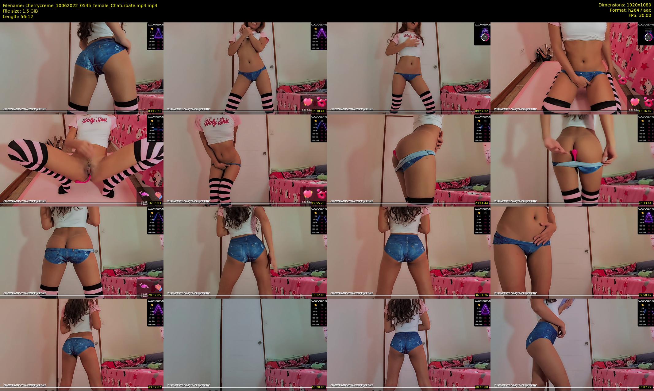 cherrycreme — 57 minute Chaturbate female cam show recording, 1080p, Jun 10, 2022