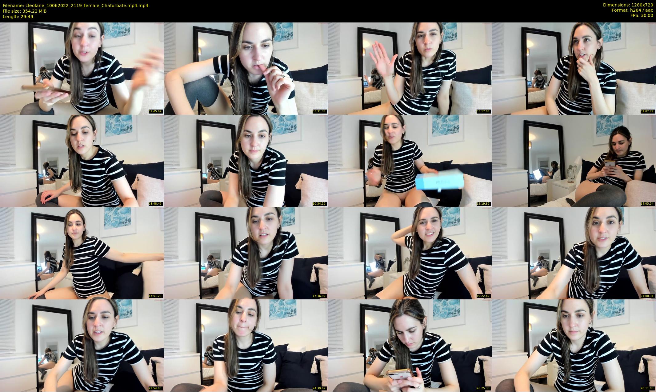 cleolane — 30 minute Chaturbate female cam show recording, 720p, Jun 10, 2022