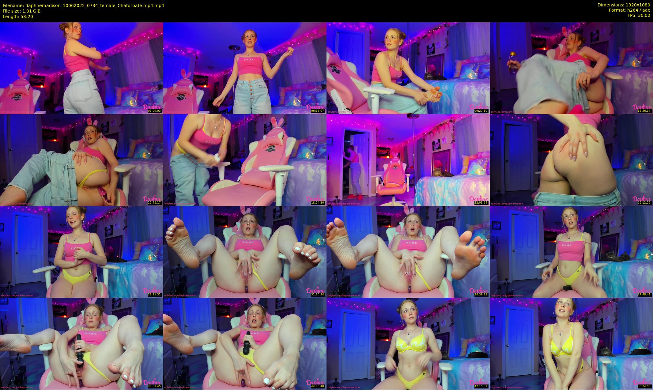 daphnemadison — 54 minute Chaturbate couple cam show recording, 1080p, Jun 10, 2022