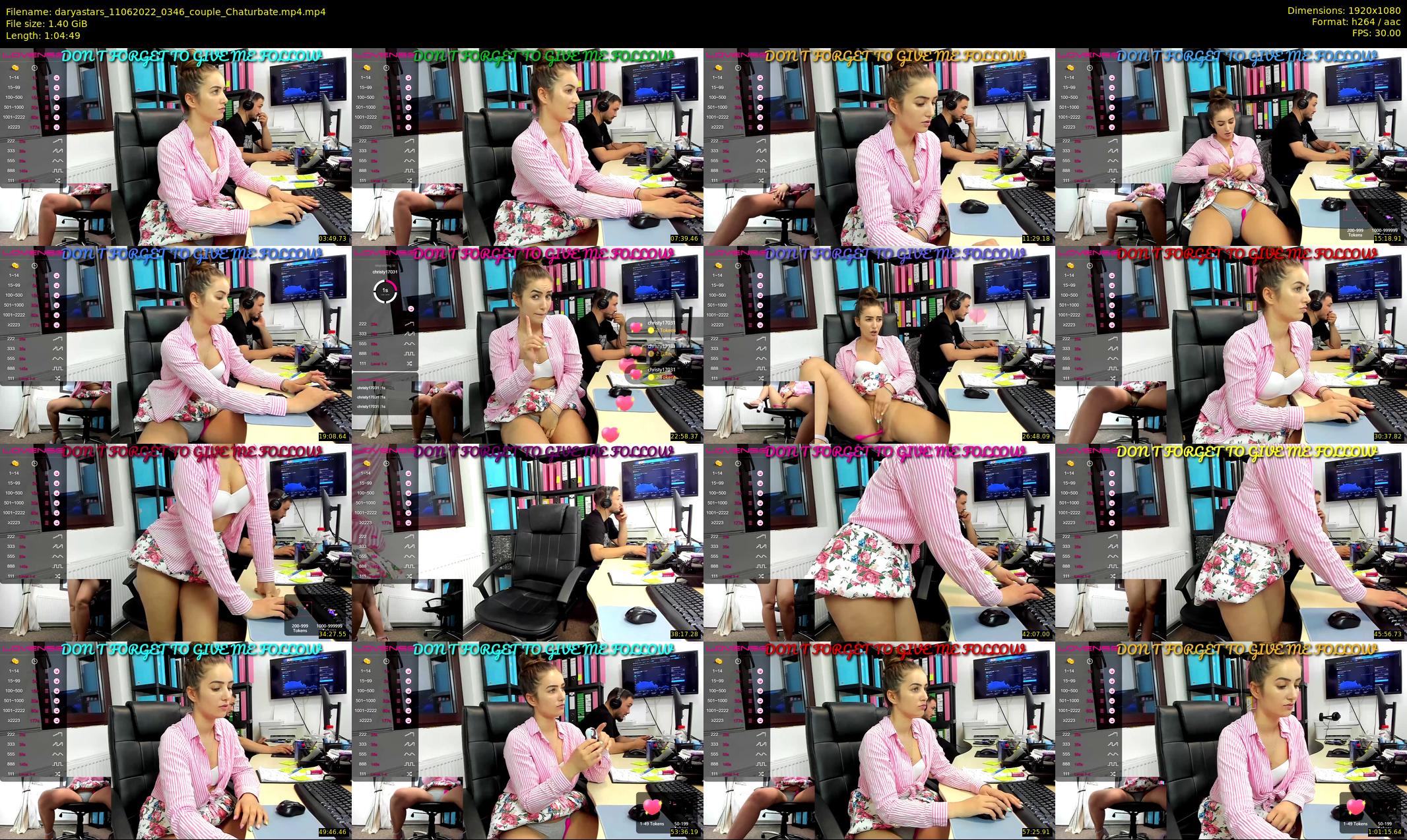 daryastars — 65 minute Chaturbate couple cam show recording, 1080p, Jun 11, 2022