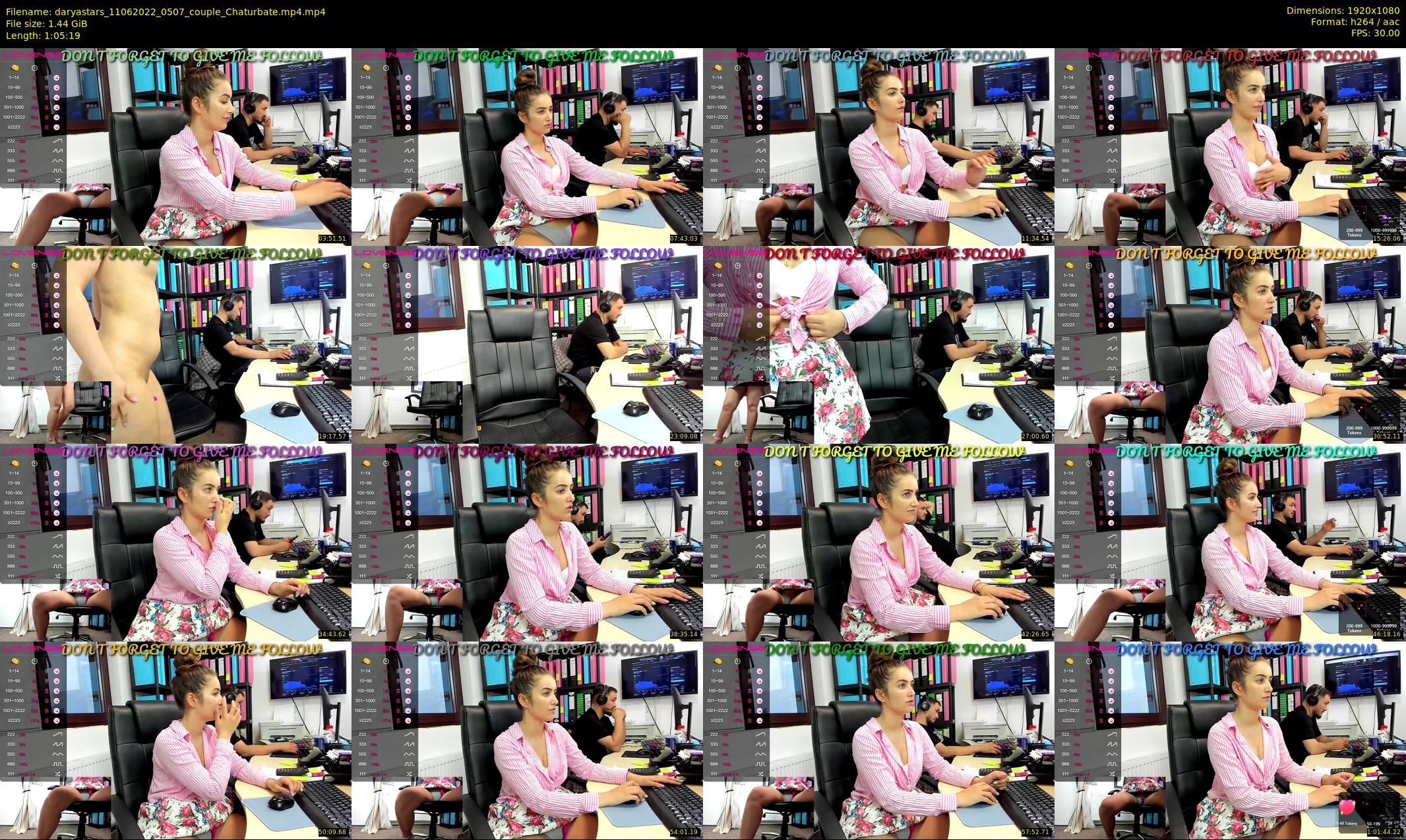 daryastars — 66 minute Chaturbate couple cam show recording, 1080p, Jun 11, 2022