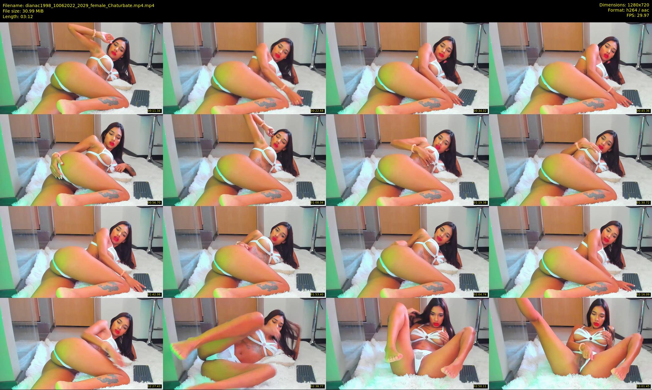 dianac1998 — 4 minute Chaturbate female cam show recording, 720p, Jun 10, 2022