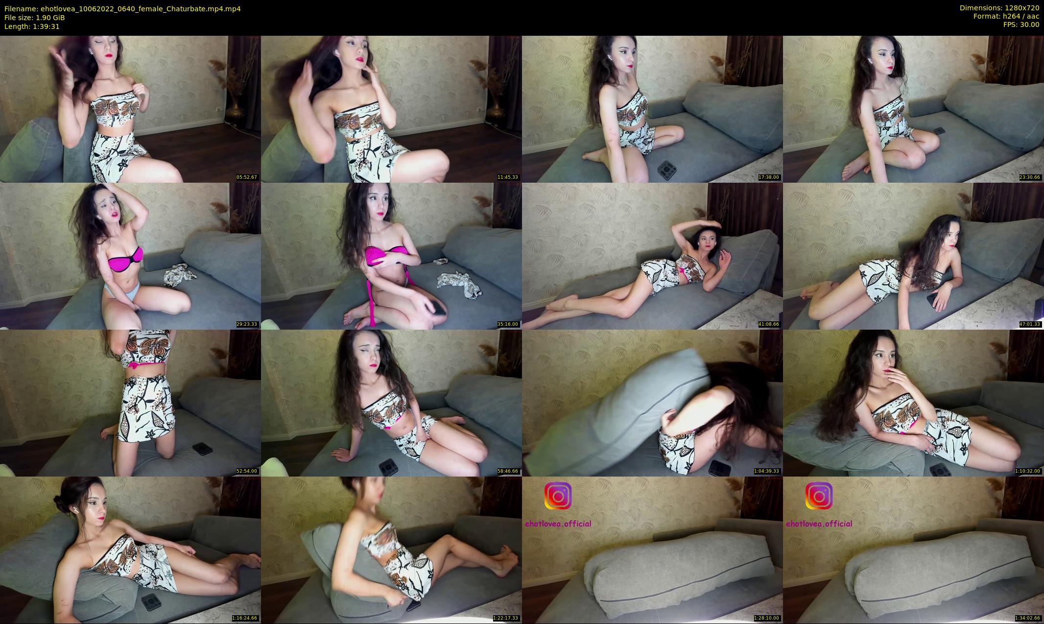 ehotlovea — 100 minute Chaturbate female cam show recording, 720p, Jun 10, 2022