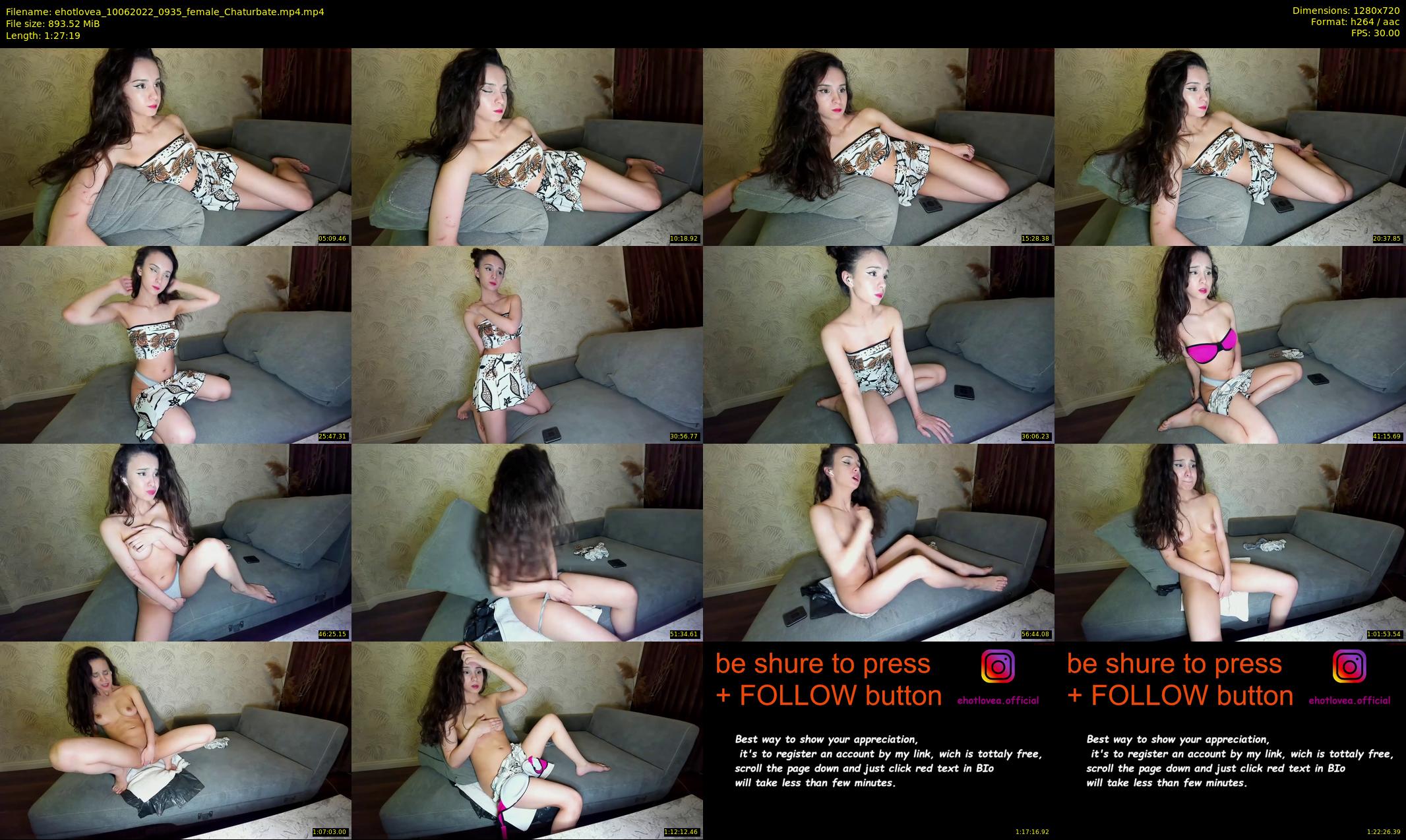 ehotlovea — 88 minute Chaturbate female cam show recording, 720p, Jun 10, 2022