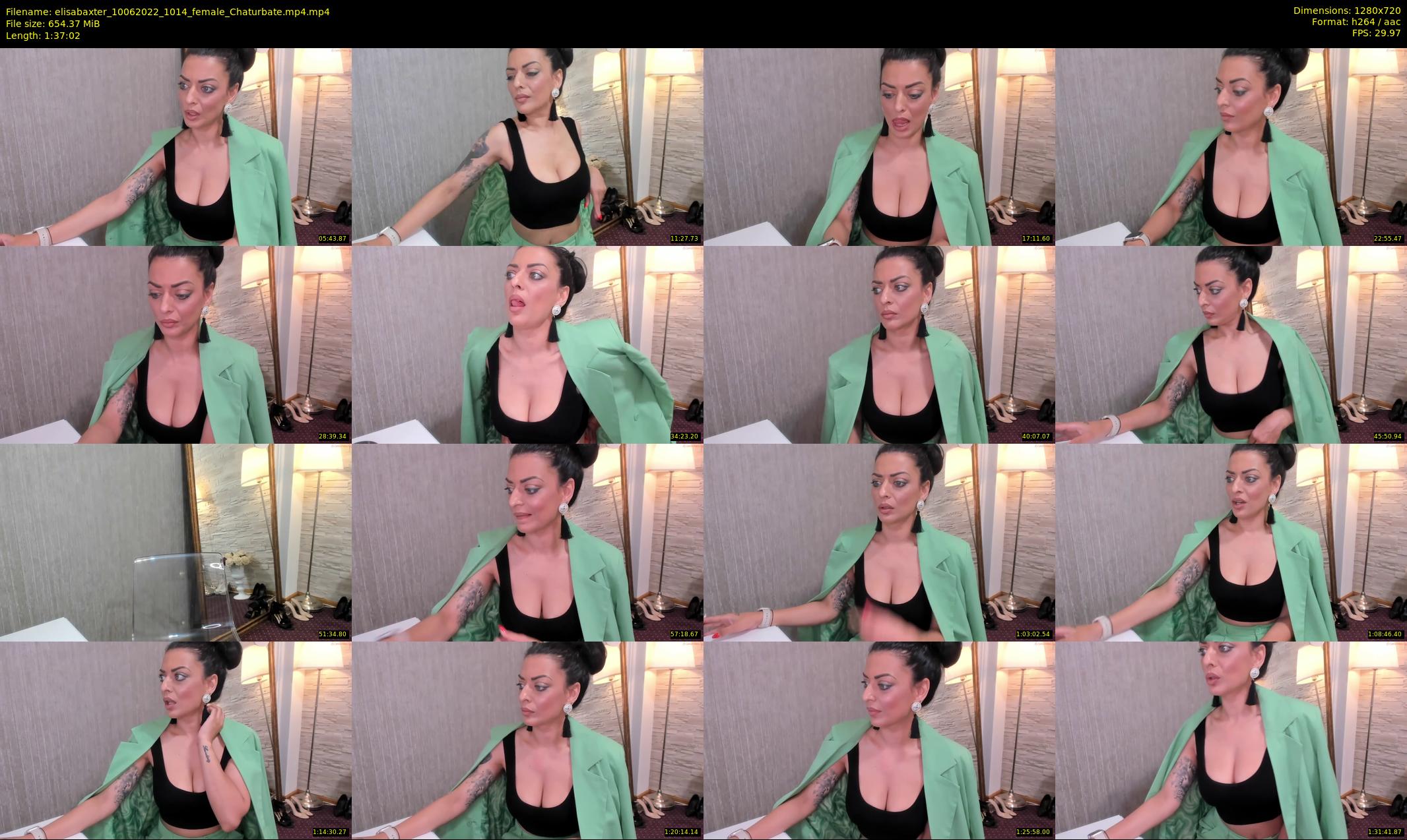 elisabaxter — 98 minute Chaturbate female cam show recording, 720p, Jun 10, 2022