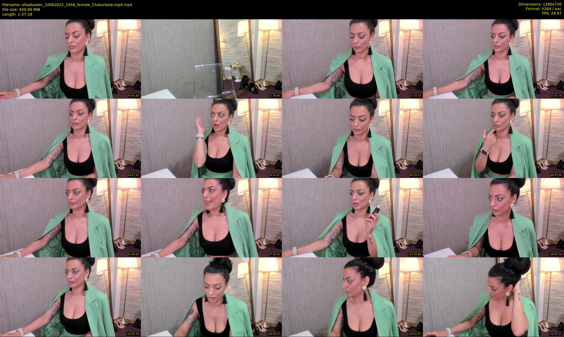 elisabaxter — 98 minute Chaturbate female cam show recording, 720p, Jun 10, 2022