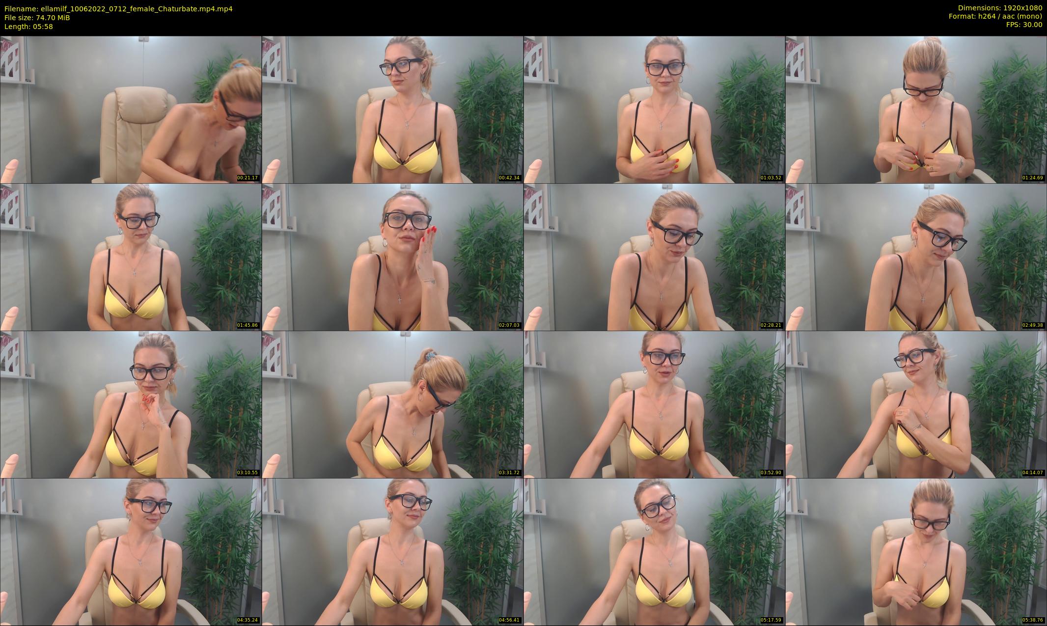 ellamilf — 6 minute Chaturbate female cam show recording, 1080p, Jun 10, 2022