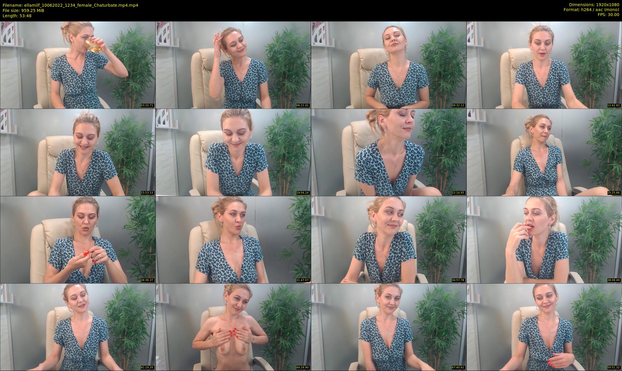 ellamilf — 54 minute Chaturbate female cam show recording, 1080p, Jun 10, 2022