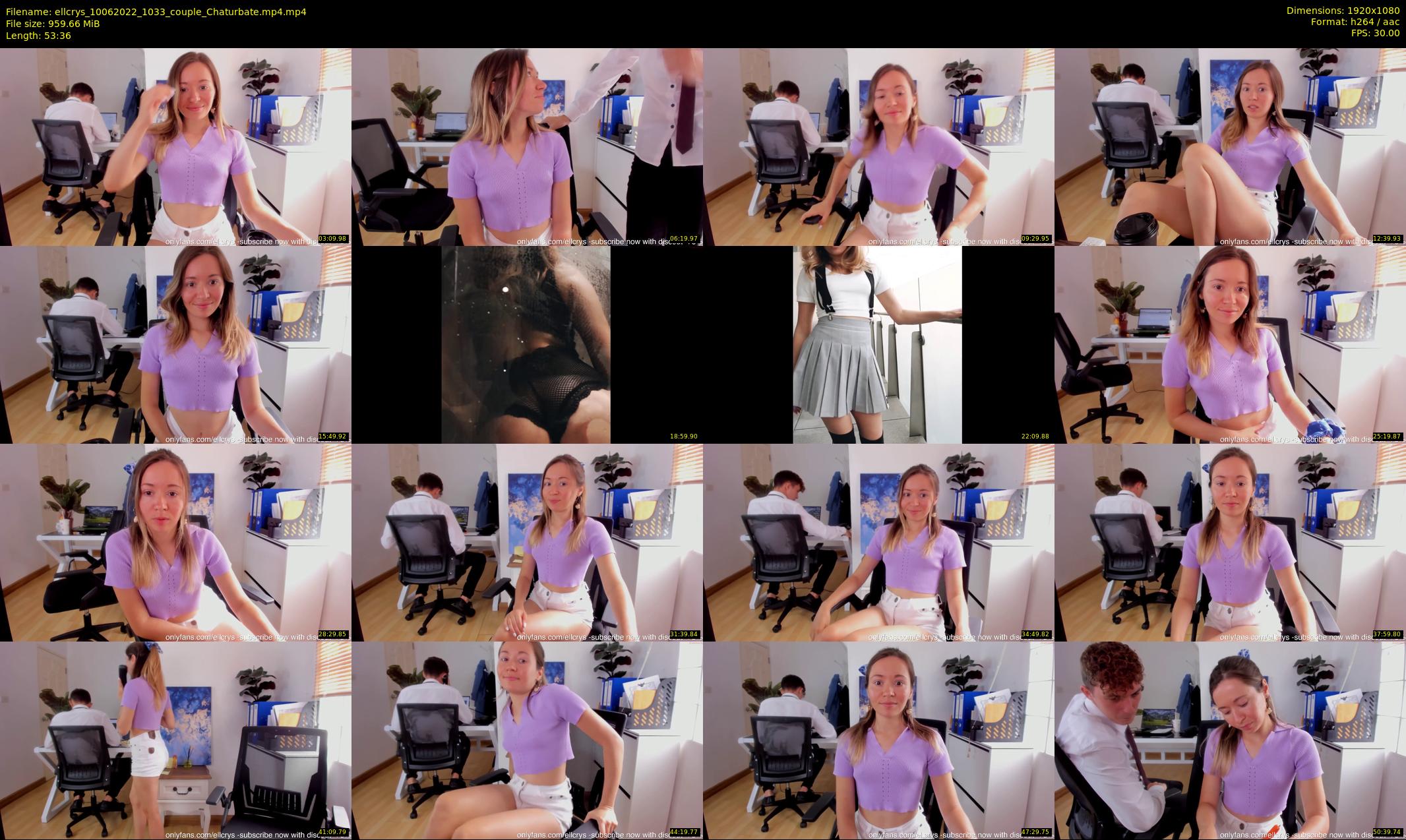 ellcrys — 54 minute Chaturbate couple cam show recording, 1080p, Jun 10, 2022