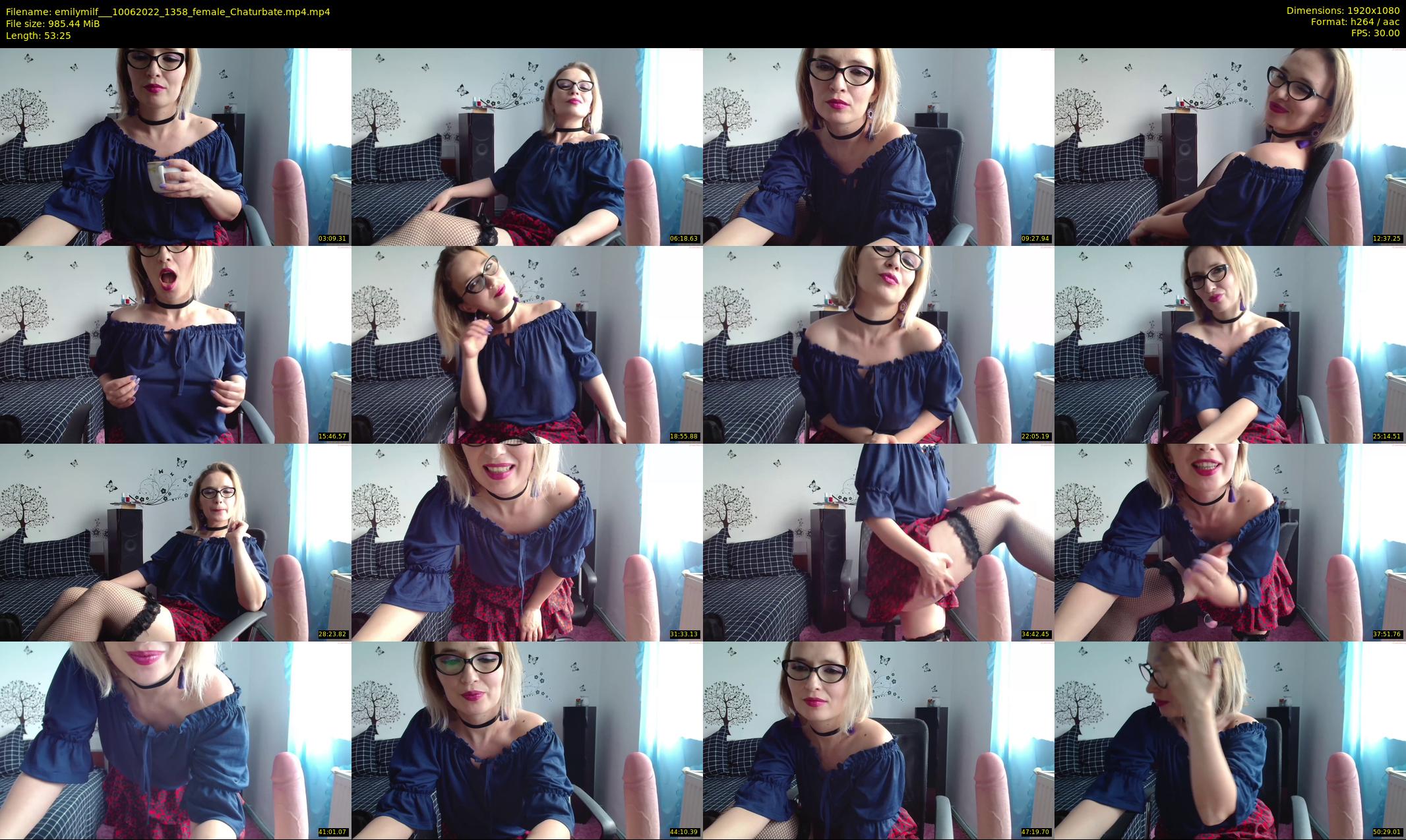 emilymilf__ — 54 minute Chaturbate female cam show recording, 1080p, Jun 10, 2022