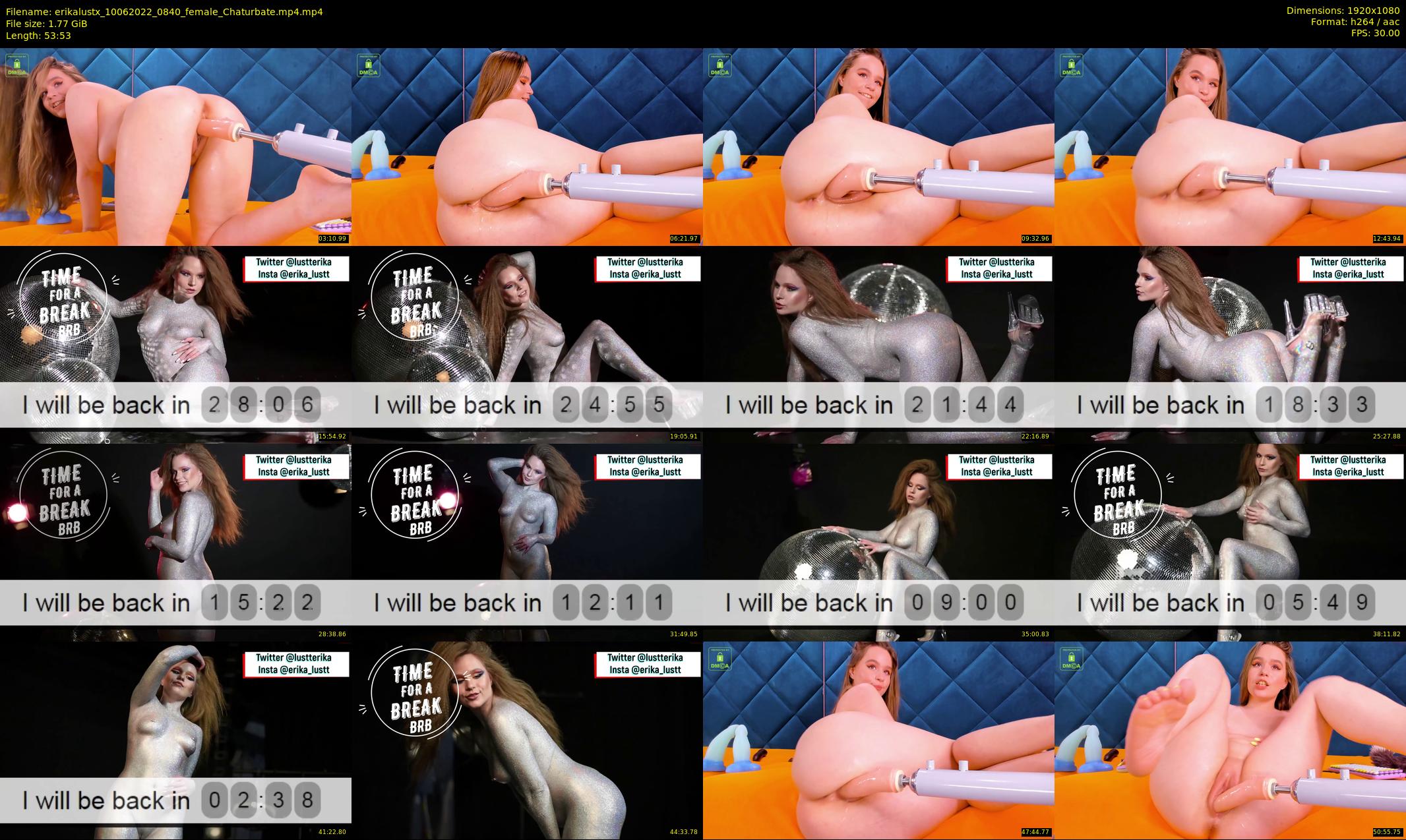 erikalustx — 54 minute Chaturbate female cam show recording, 1080p, Jun 10, 2022