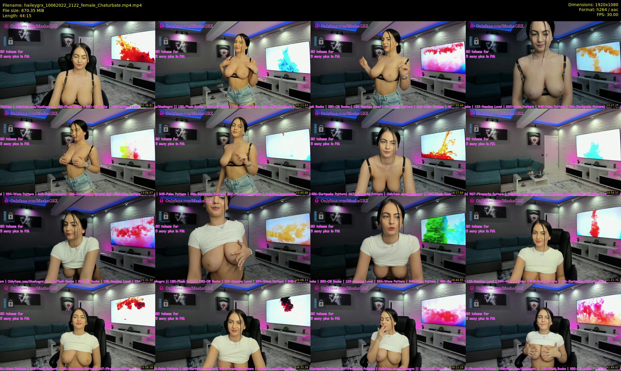 haileygrx — 45 minute Chaturbate female cam show recording, 1080p, Jun 10, 2022