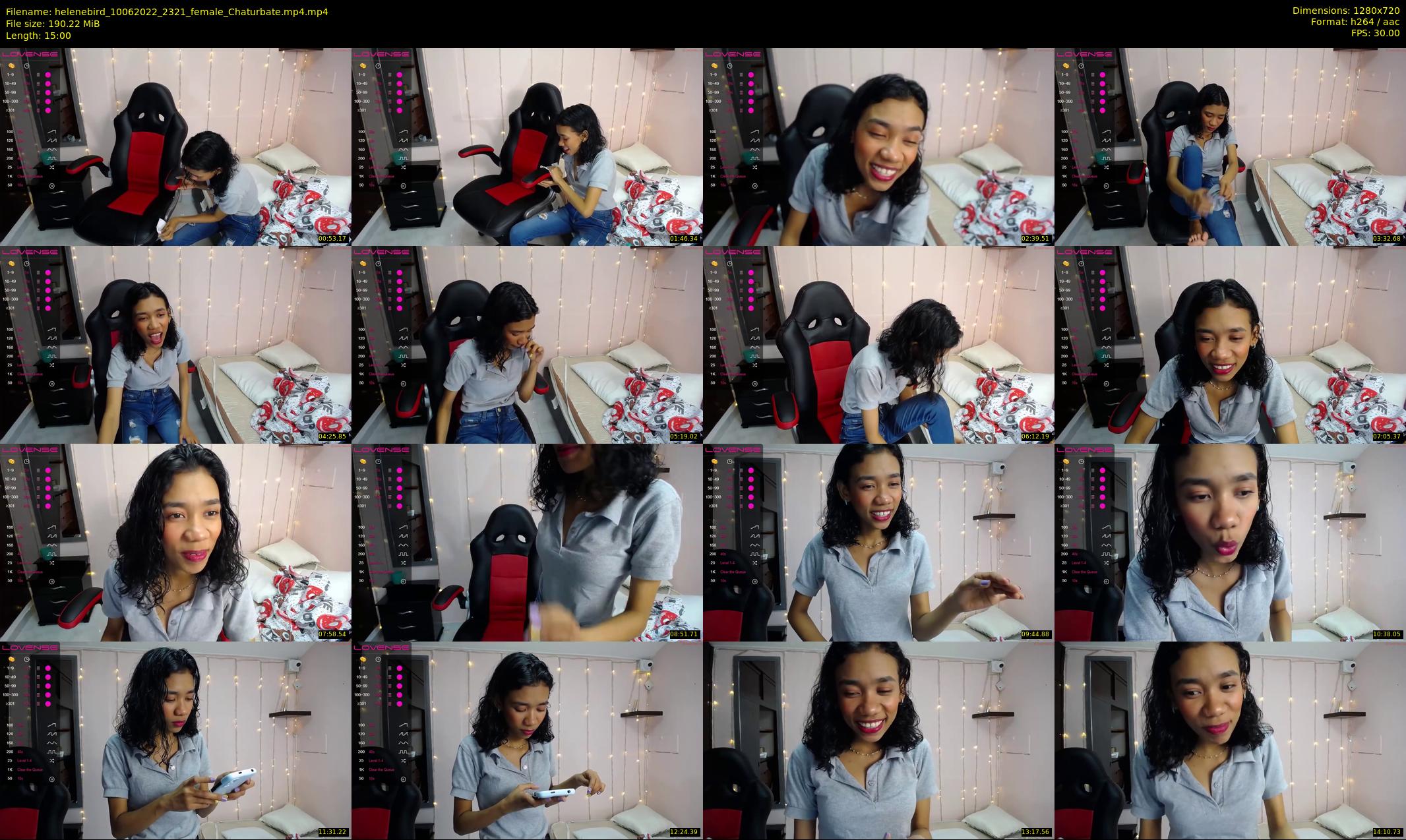 helenebird — 15 minute Chaturbate female cam show recording, 720p, Jun 10, 2022