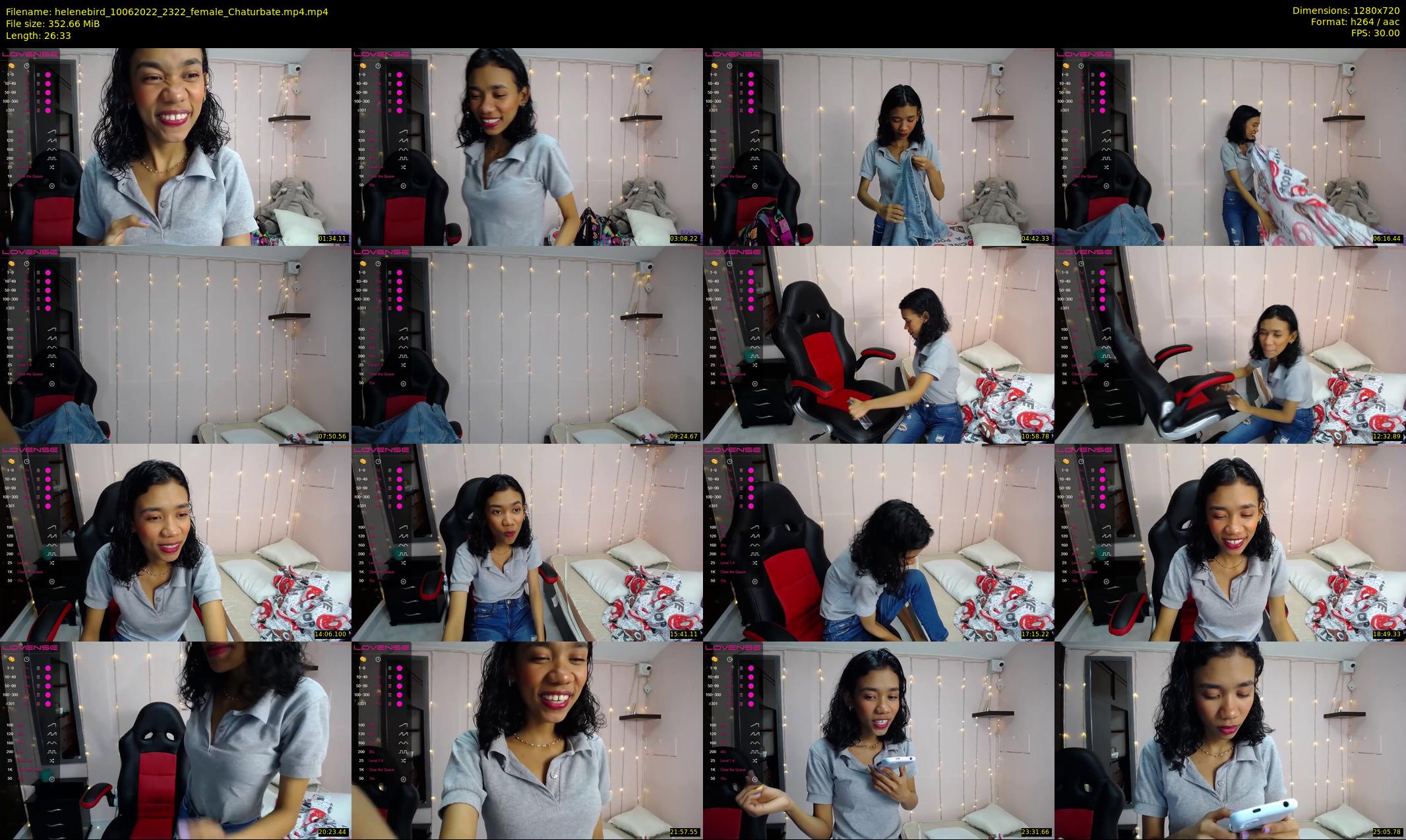helenebird — 27 minute Chaturbate female cam show recording, 720p, Jun 10, 2022