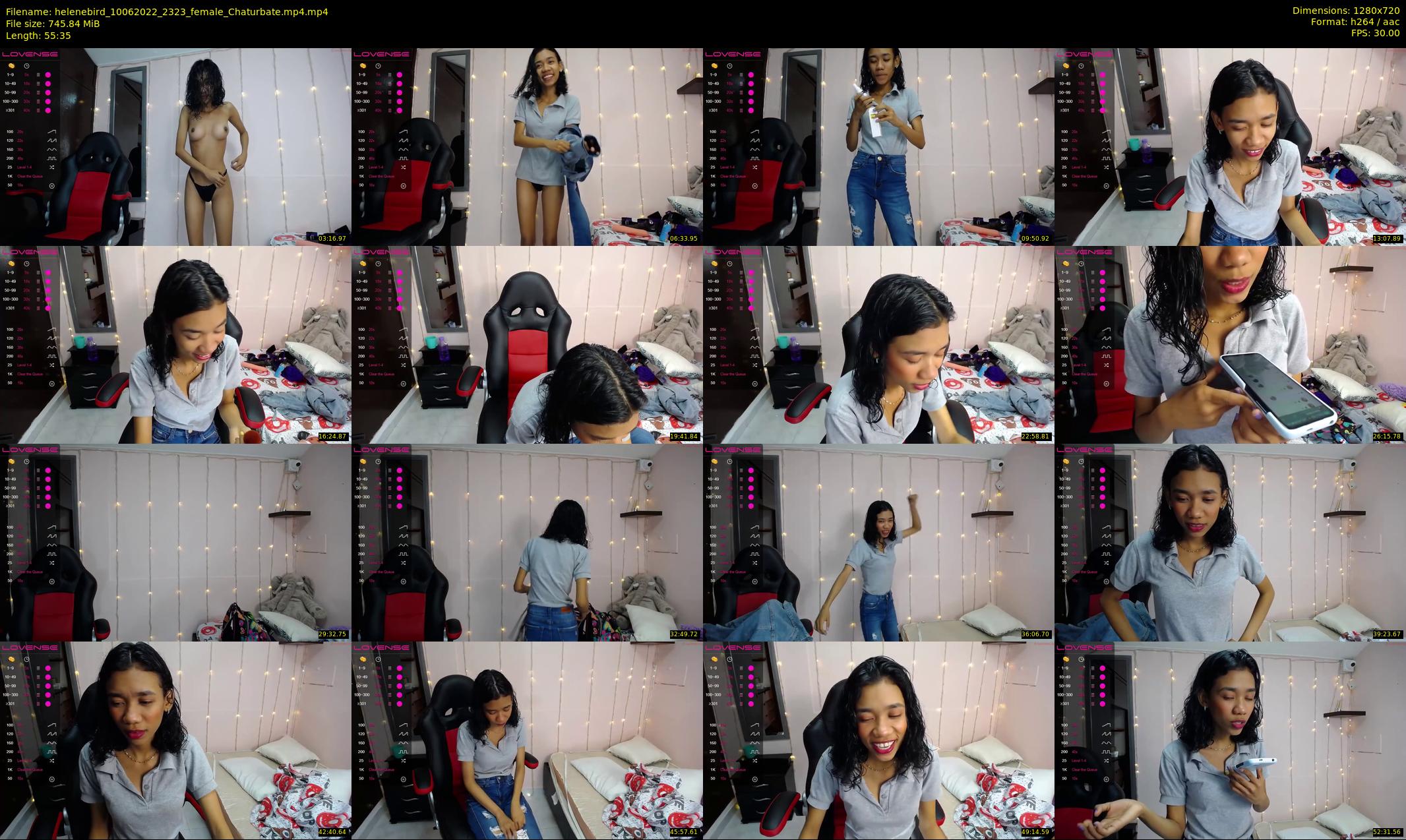 helenebird — 56 minute Chaturbate female cam show recording, 720p, Jun 10, 2022