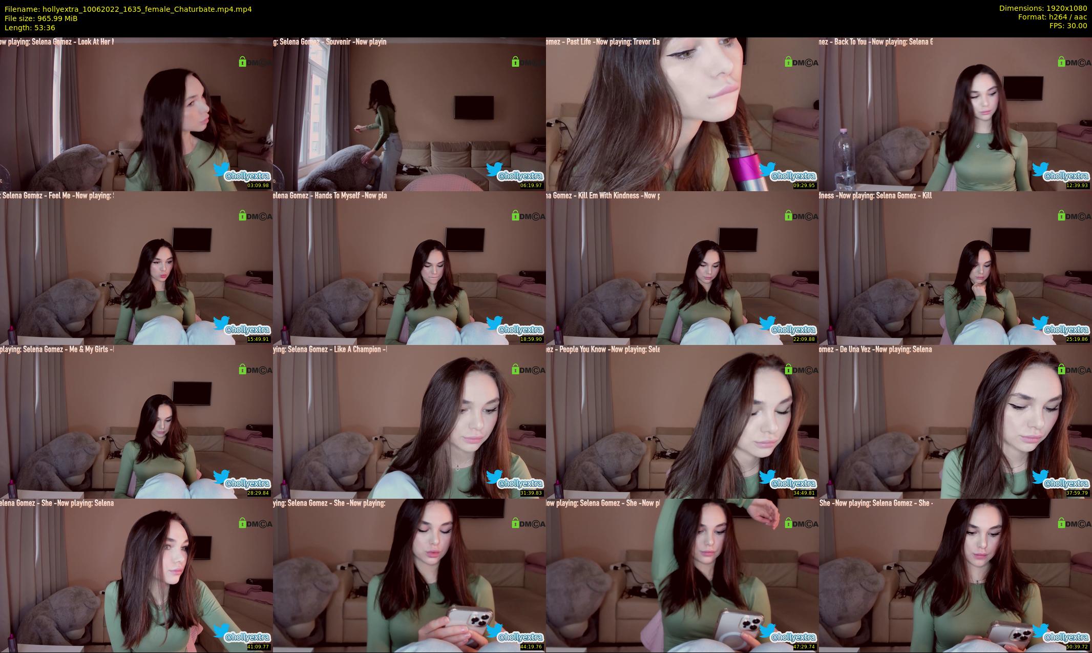 hollyextra — 54 minute Chaturbate female cam show recording, 1080p, Jun 10, 2022