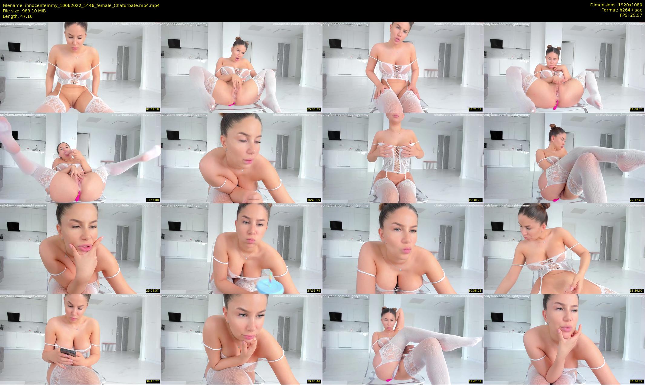 innocentemmy — 48 minute Chaturbate female cam show recording, 1080p, Jun 10, 2022