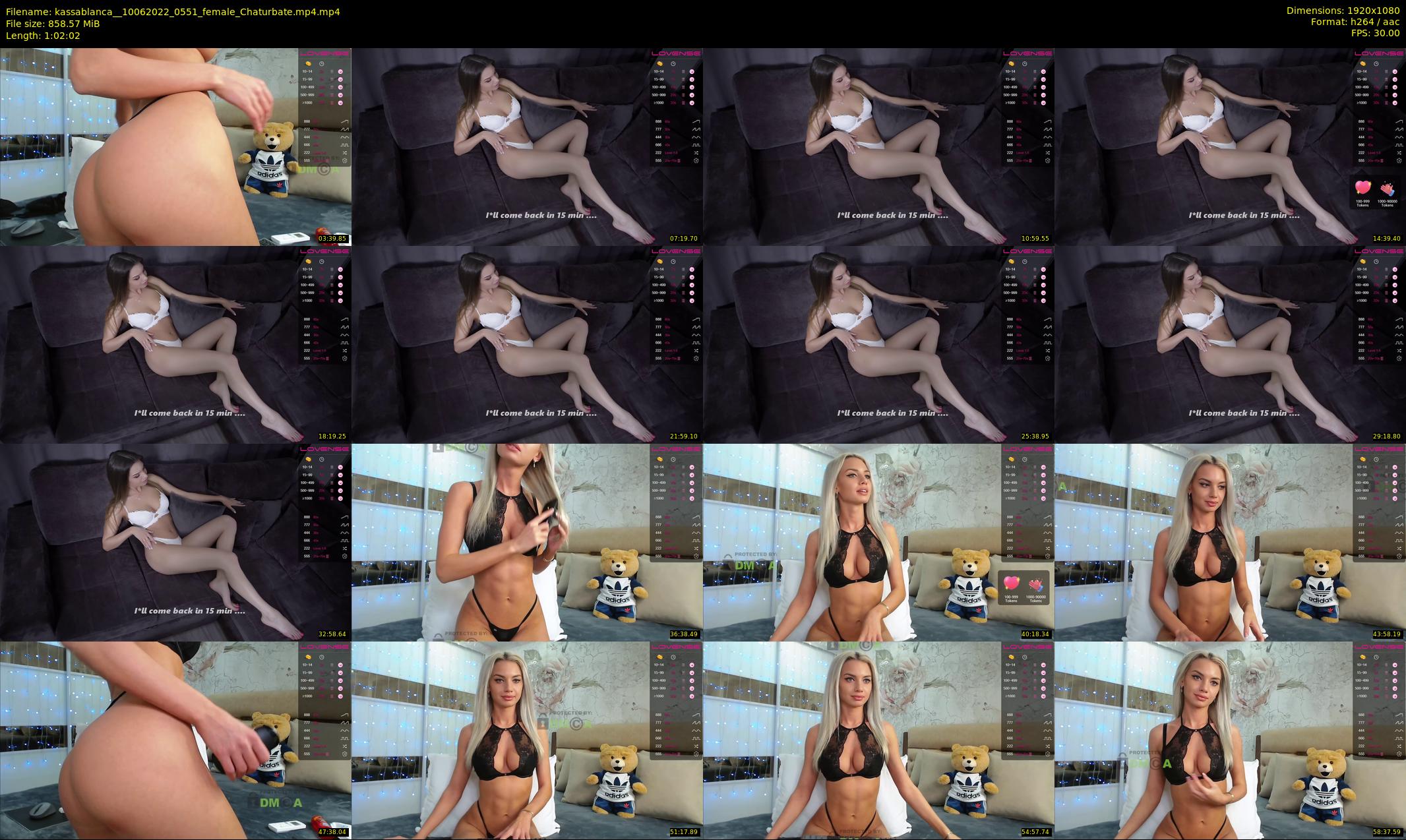 kassablanca_ — 63 minute Chaturbate female cam show recording, 1080p, Jun 10, 2022