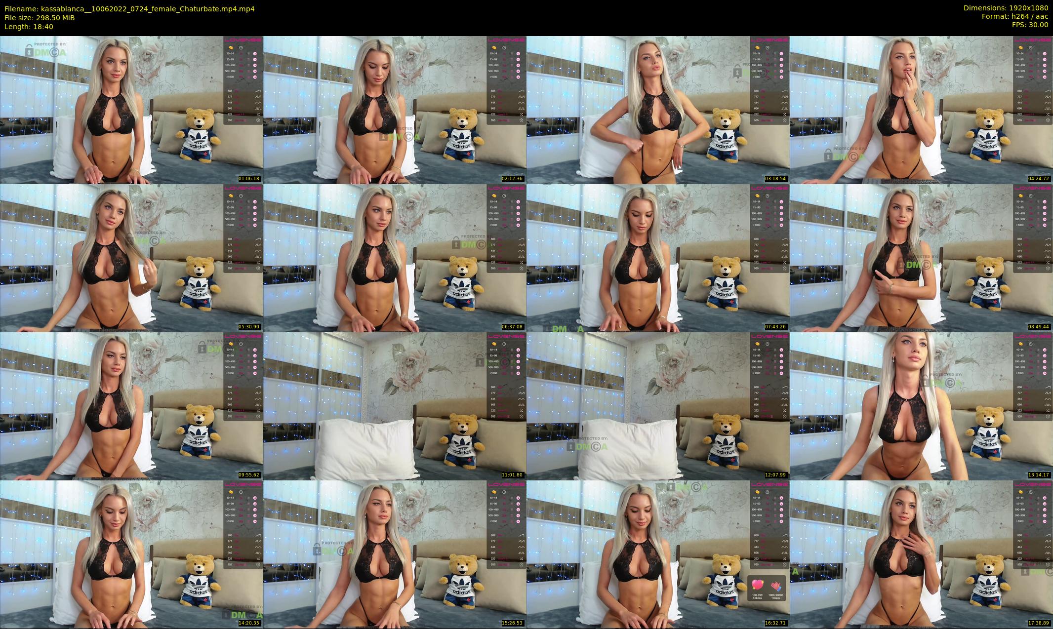 kassablanca_ — 19 minute Chaturbate female cam show recording, 1080p, Jun 10, 2022