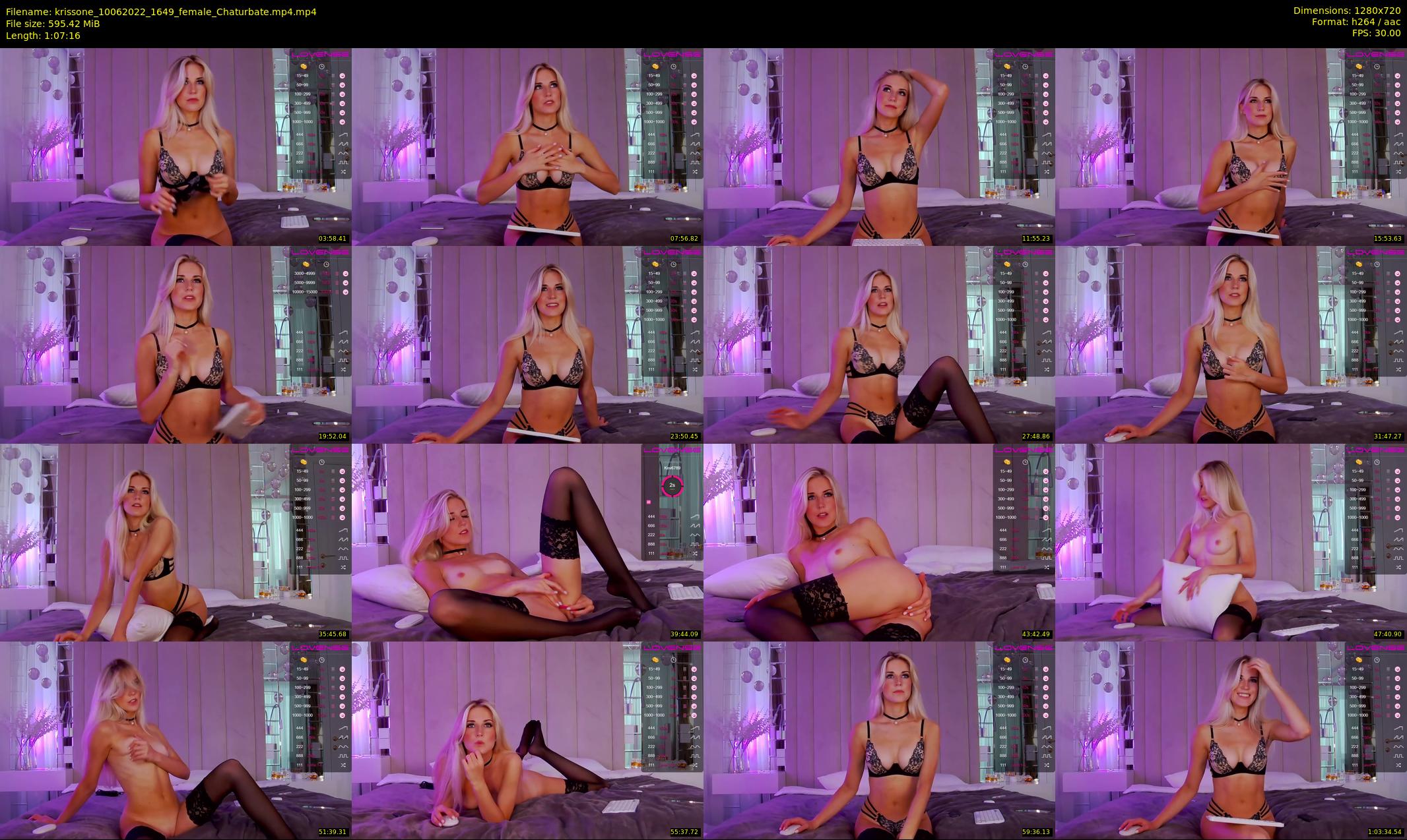 krissone — 68 minute Chaturbate female cam show recording, 720p, Jun 10, 2022