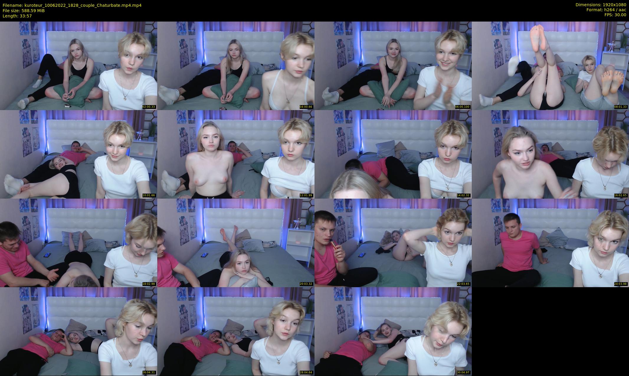 kuroteur — 34 minute Chaturbate couple cam show recording, 1080p, Jun 10, 2022