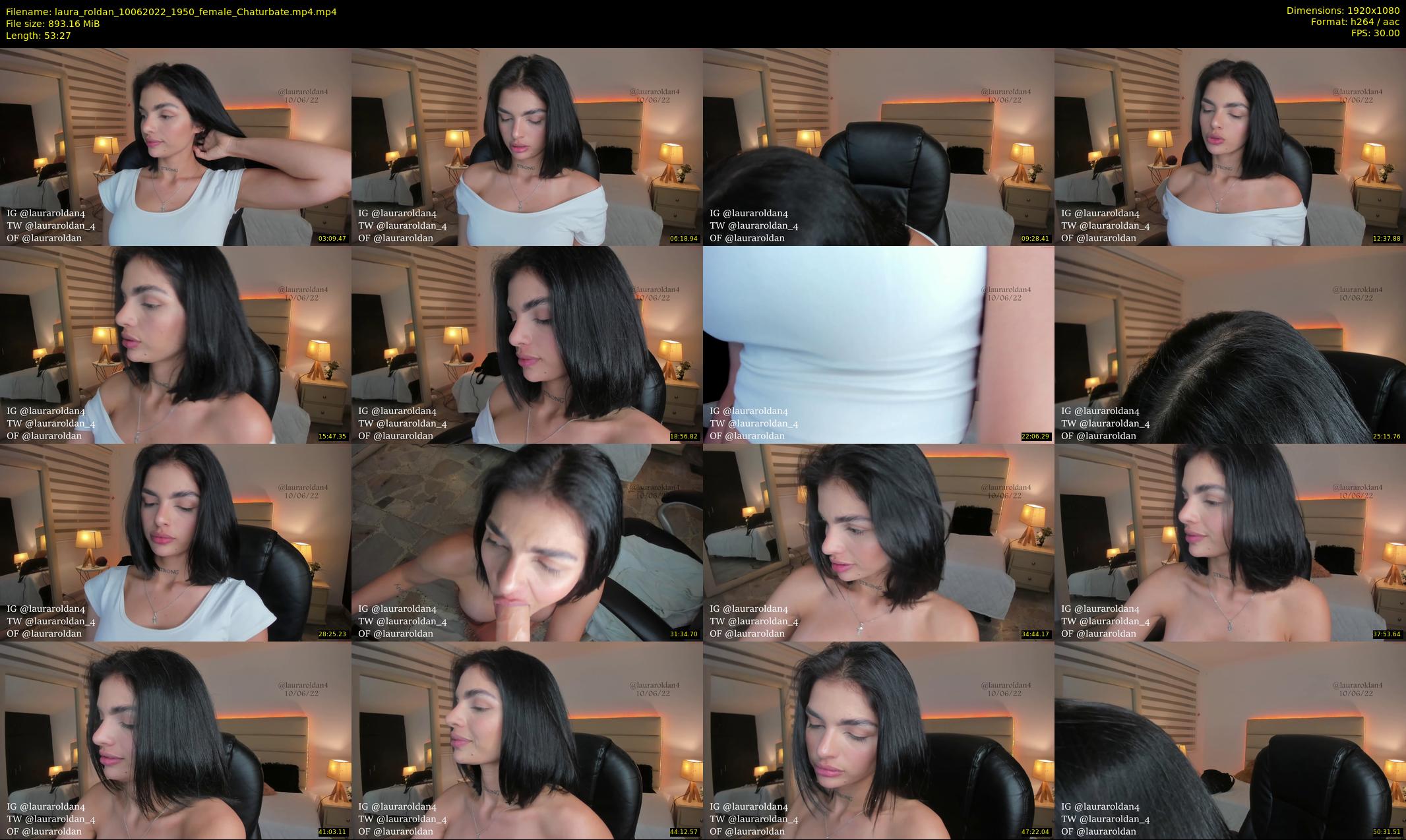 laura_roldan — 54 minute Chaturbate female cam show recording, 1080p, Jun 10, 2022