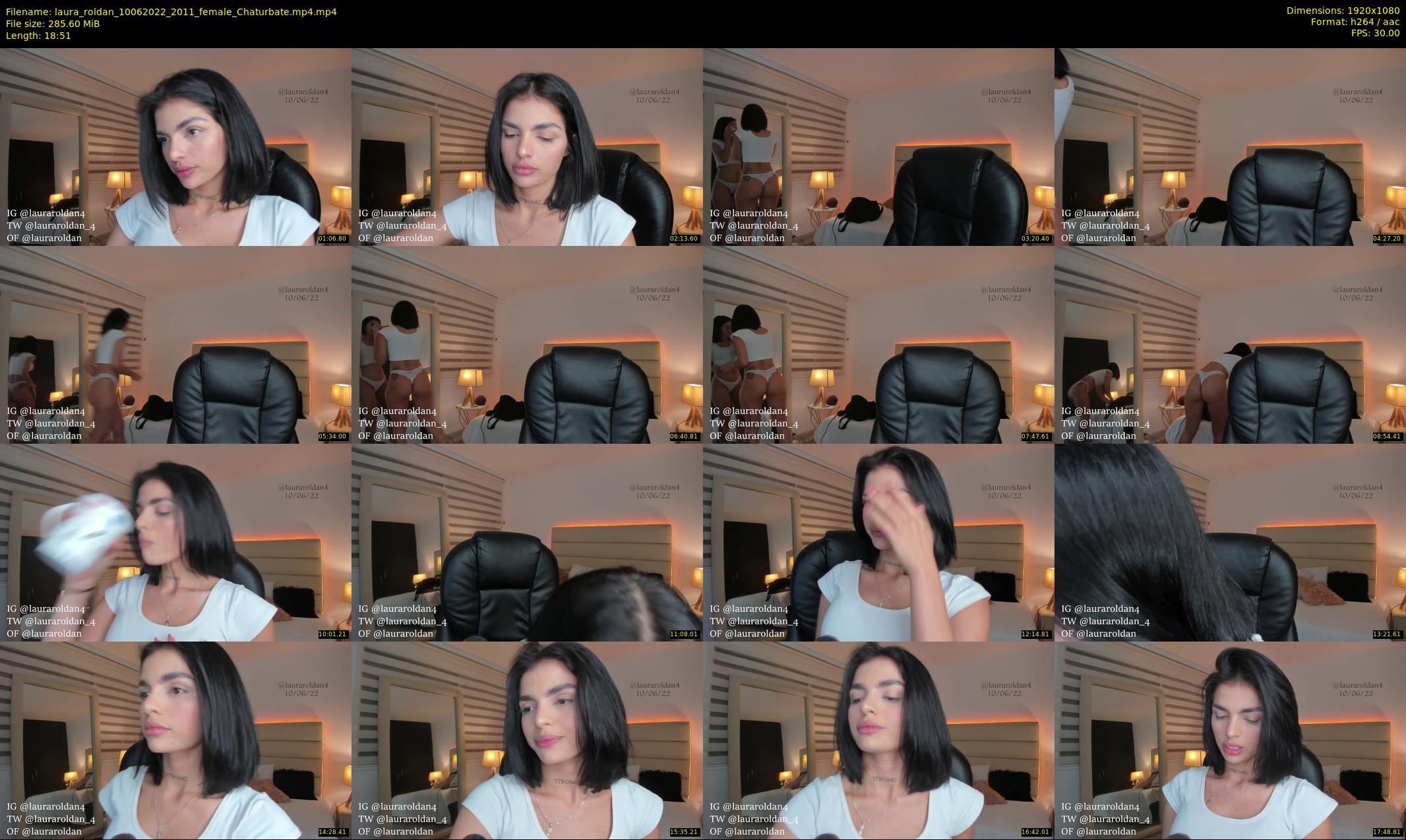laura_roldan — 19 minute Chaturbate female cam show recording, 1080p, Jun 10, 2022