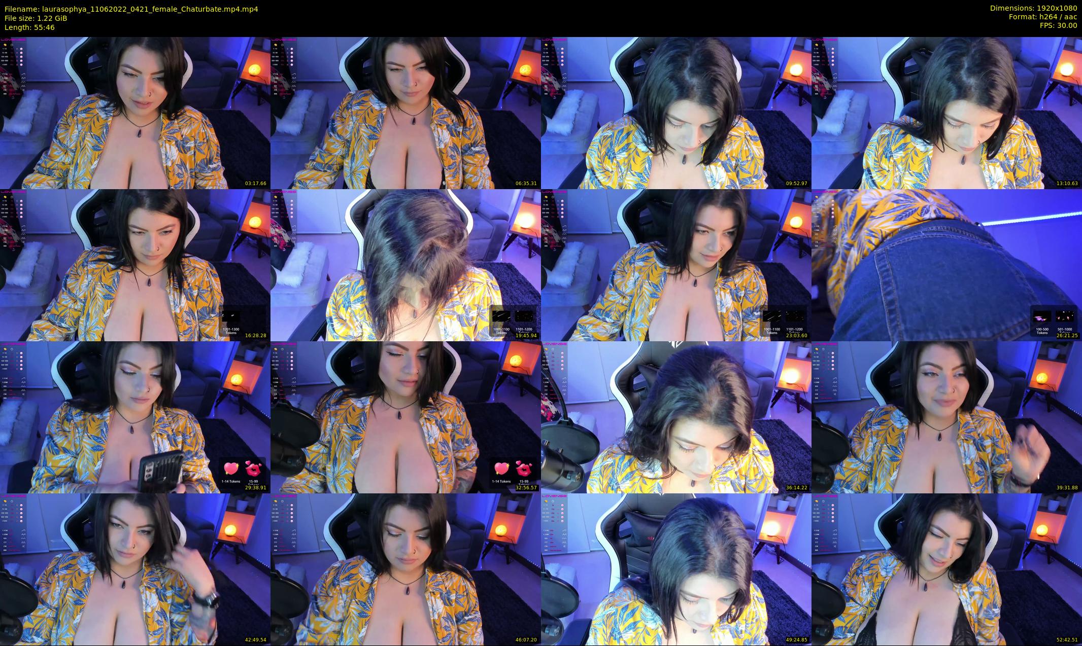 laurasophya — 56 minute Chaturbate female cam show recording, 1080p, Jun 11, 2022