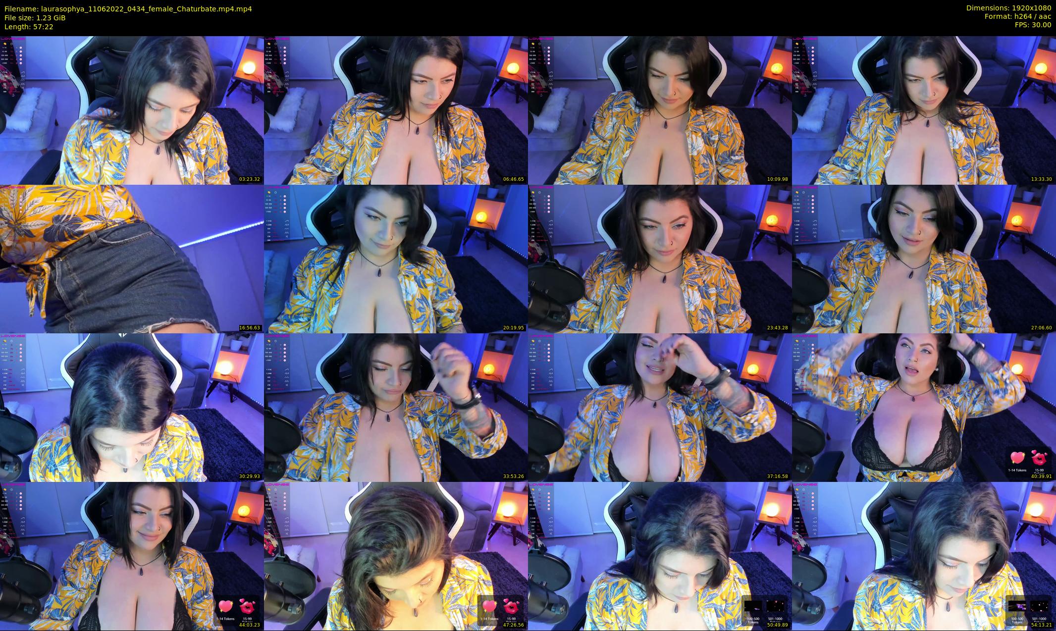 laurasophya — 58 minute Chaturbate female cam show recording, 1080p, Jun 11, 2022