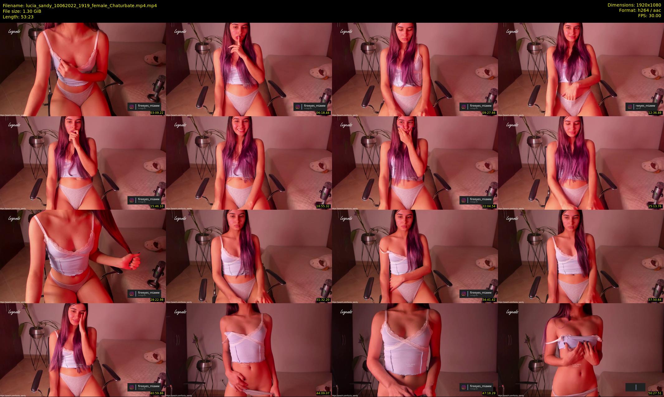 lucia_sandy — 54 minute Chaturbate female cam show recording, 1080p, Jun 10, 2022